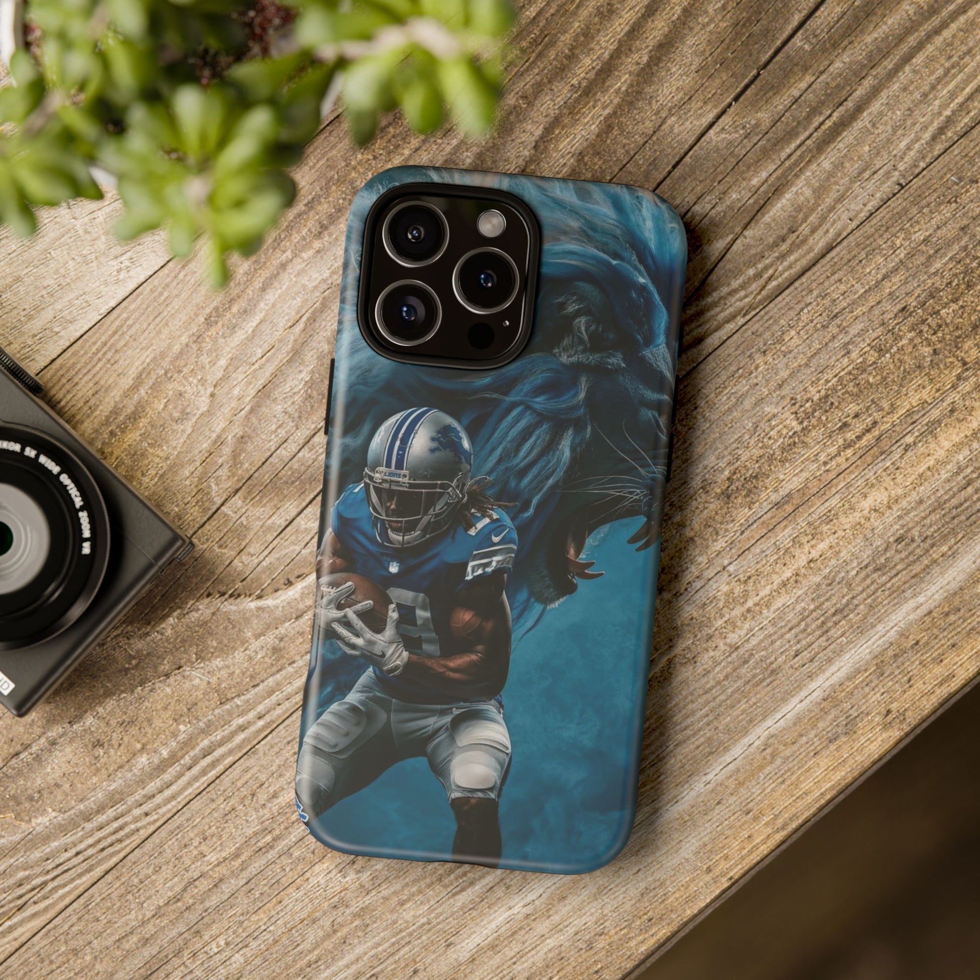Detroit Lions Player Football Phone Case, Tough Cases for iPhones, Samsung, and Pixel