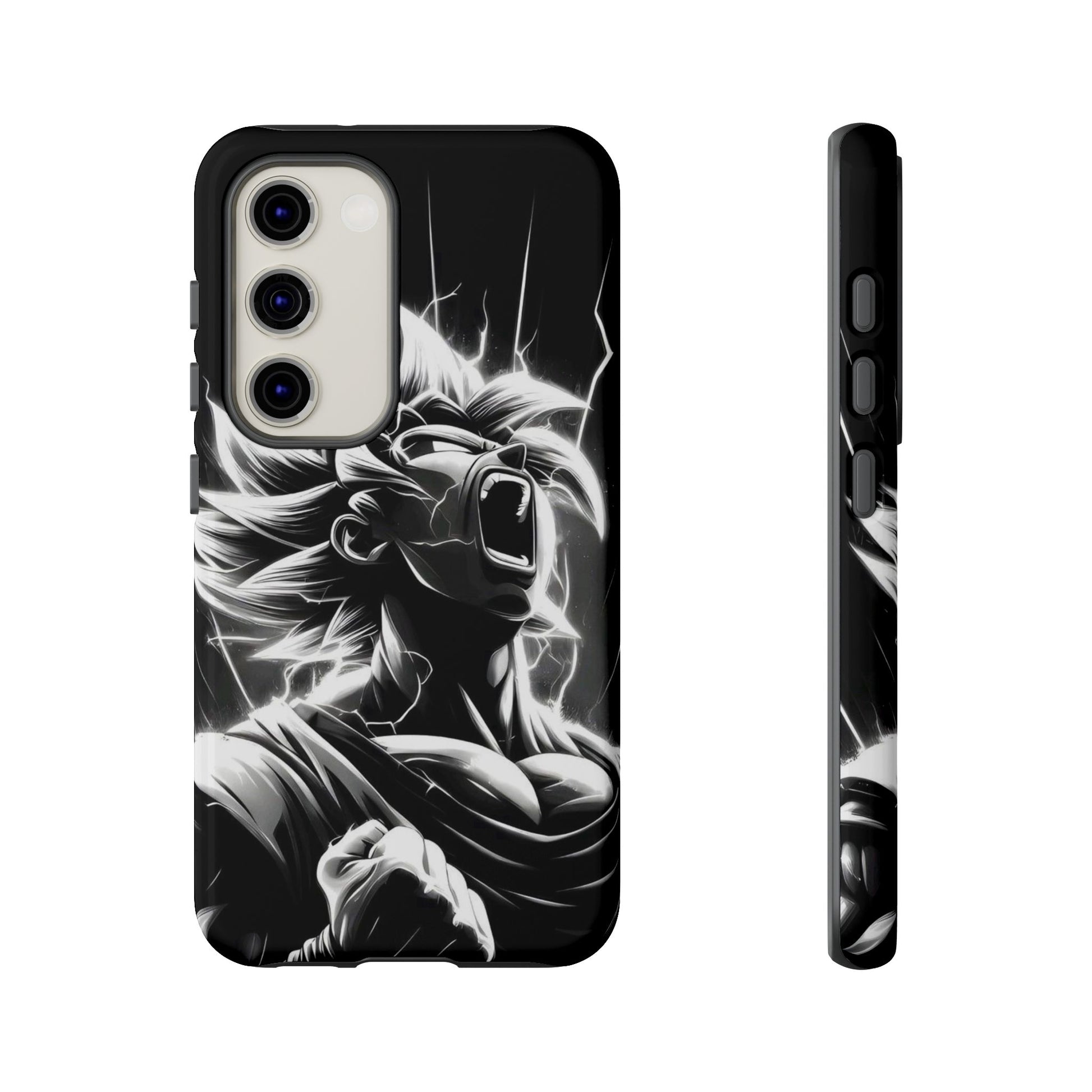 Anime Saiyan Rage Dragon ball Z Tough Cases for iPhones, Samsung, and Pixel