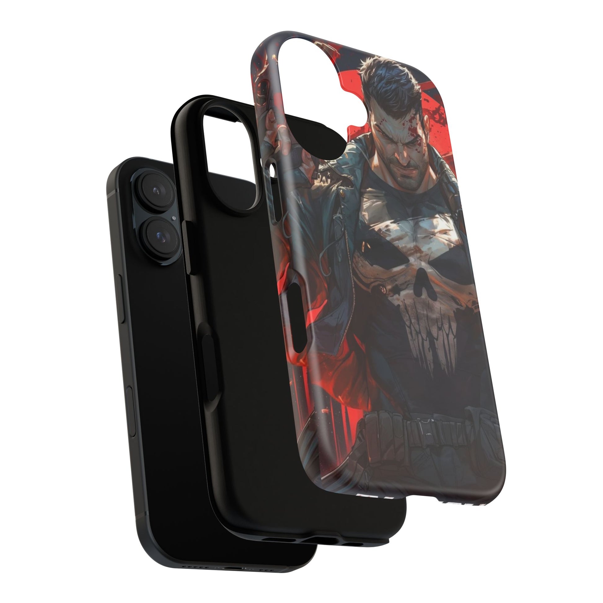 Punisher Tough Cases for iPhones, Samsung, and Pixel