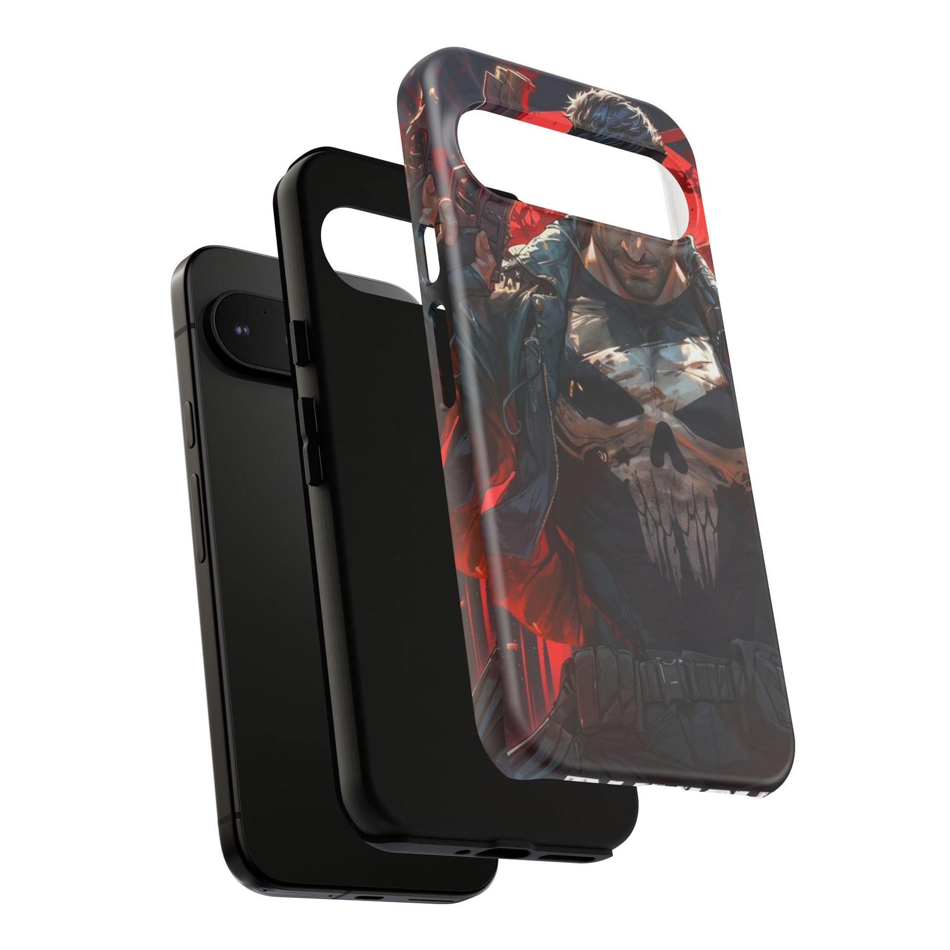 Punisher Tough Cases for iPhones, Samsung, and Pixel