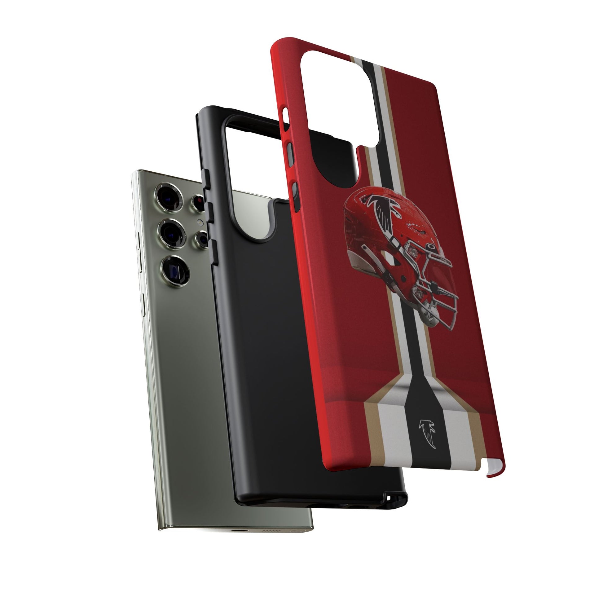 Atlanta Falcons Football Helmet Logo Tough Cases for iPhones, Samsung, and Pixel