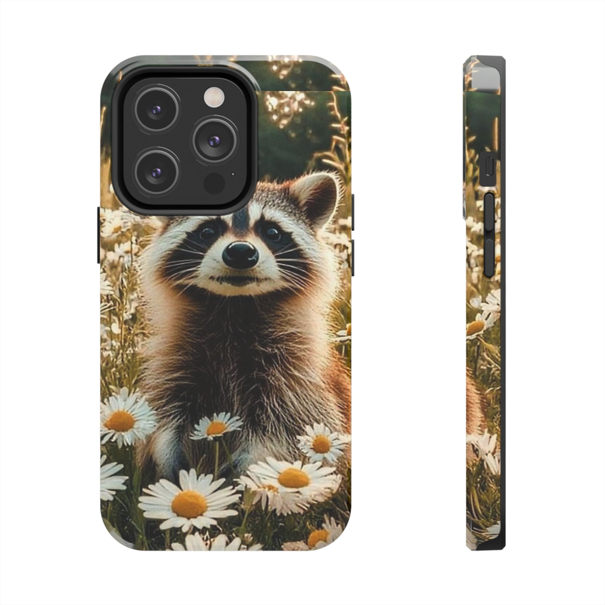Cute Raccoon Theme Phone Cases for iPhones & Samsung Phones