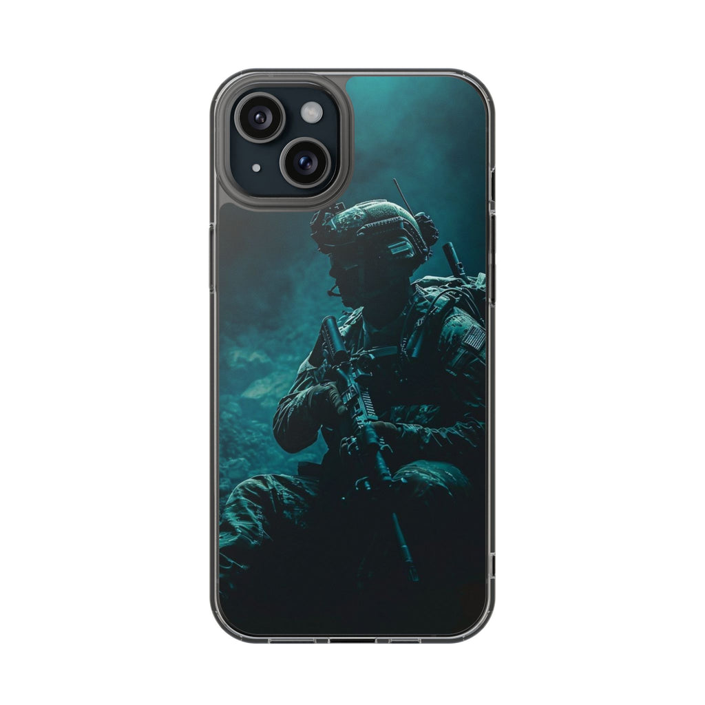 USA Military Inspired design Clear Phone Cases for Iphone and Samsung phones