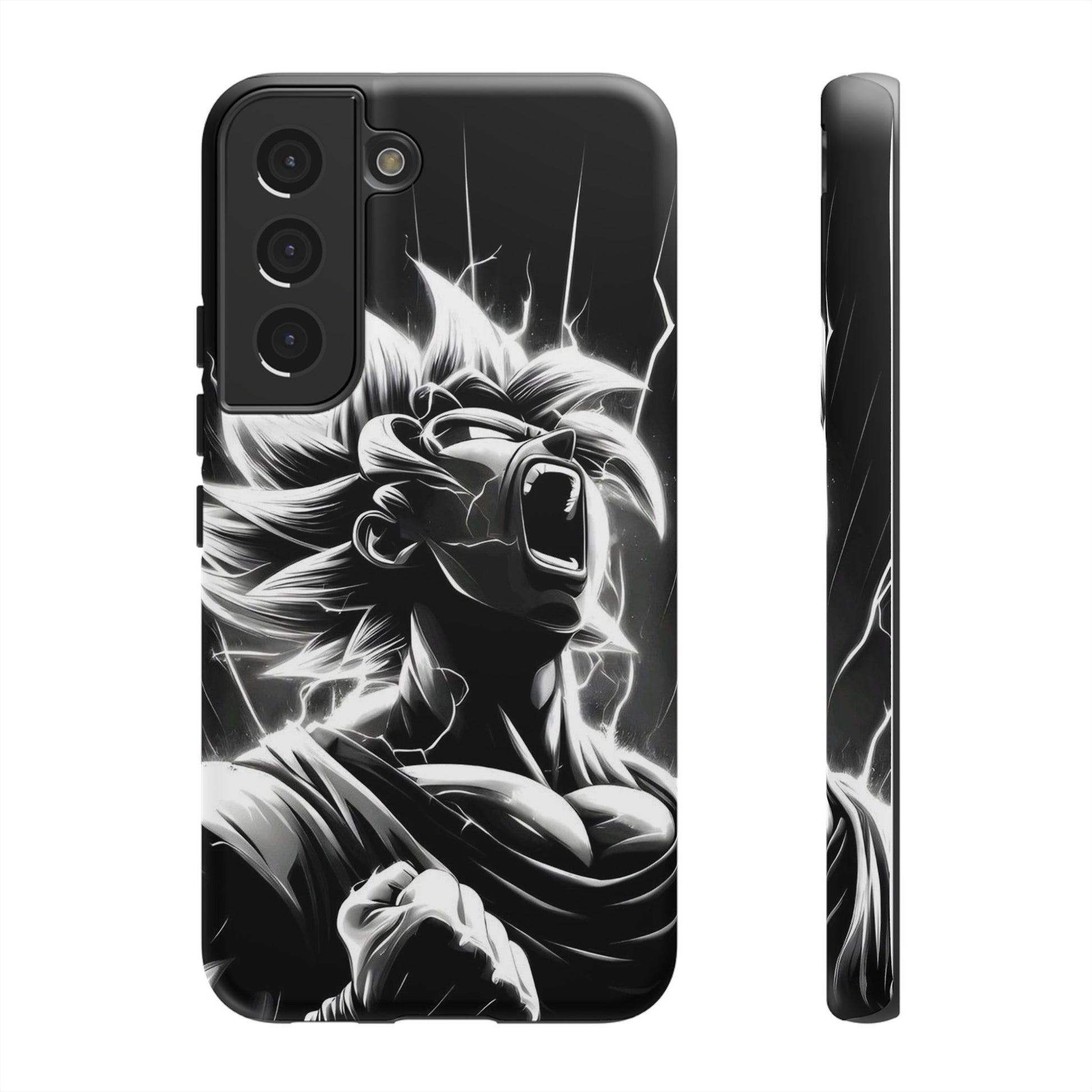 Anime Saiyan Rage Dragon ball Z Tough Cases for iPhones, Samsung, and Pixel