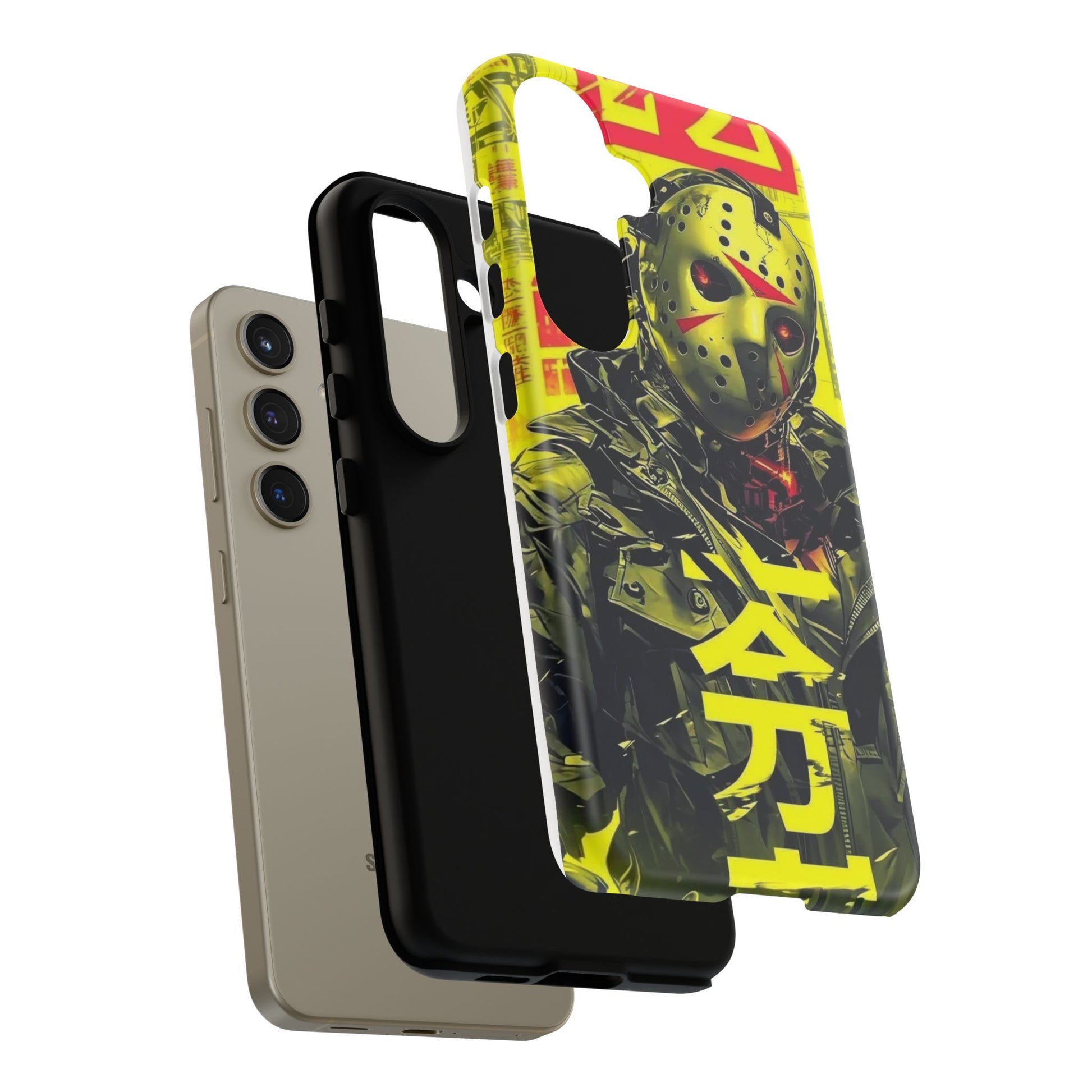 Cyberpunk X Jason Voorhees Tough Cases for iPhones, Samsung, and Pixel