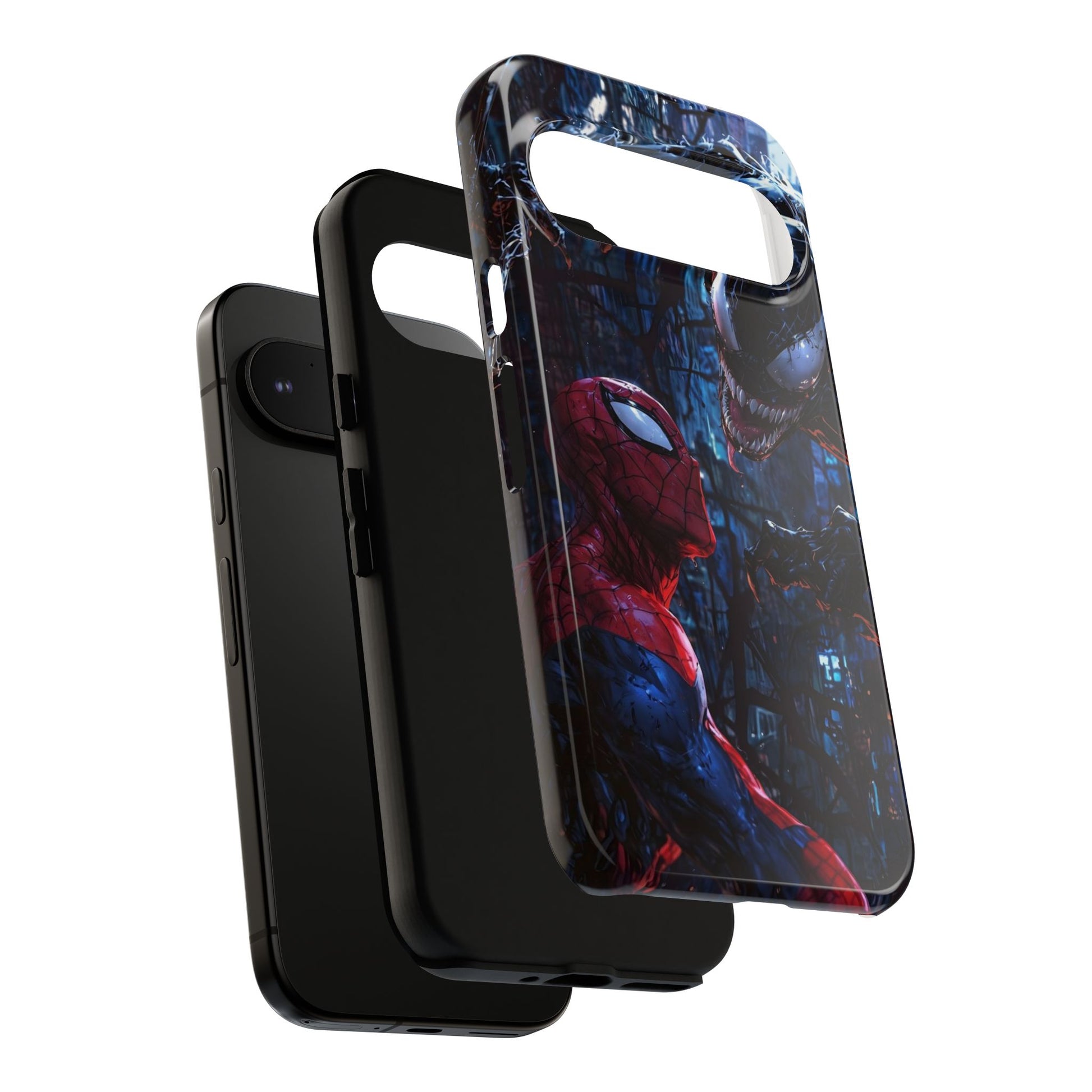 Venom x Spiderman Phone Case, Tough Cases for iPhones, Samsung, and Pixel