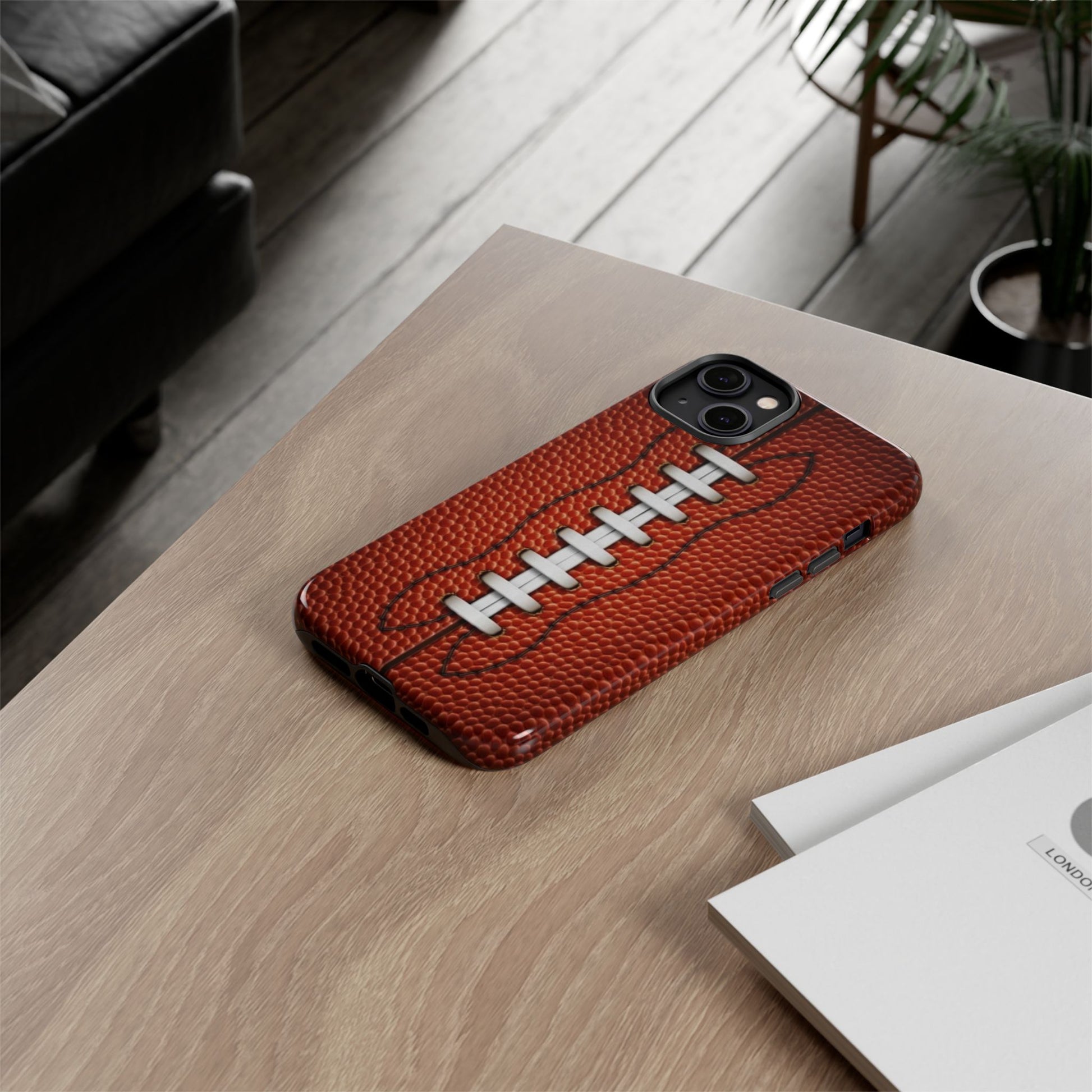 Football Pigskin Print Tough Cases for iPhones, Samsung, and Pixel