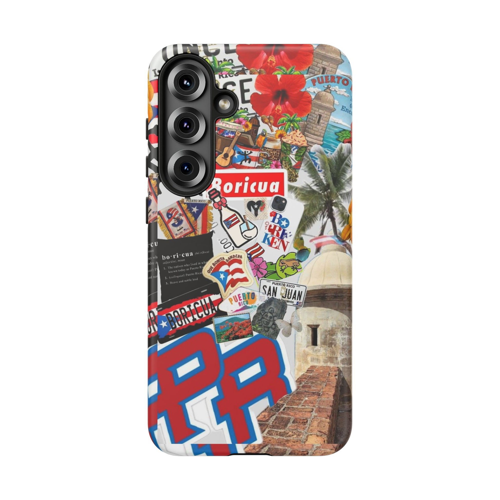 Puerto Rico Boricua Art Tough Cases for iPhones, Samsung, and Pixel