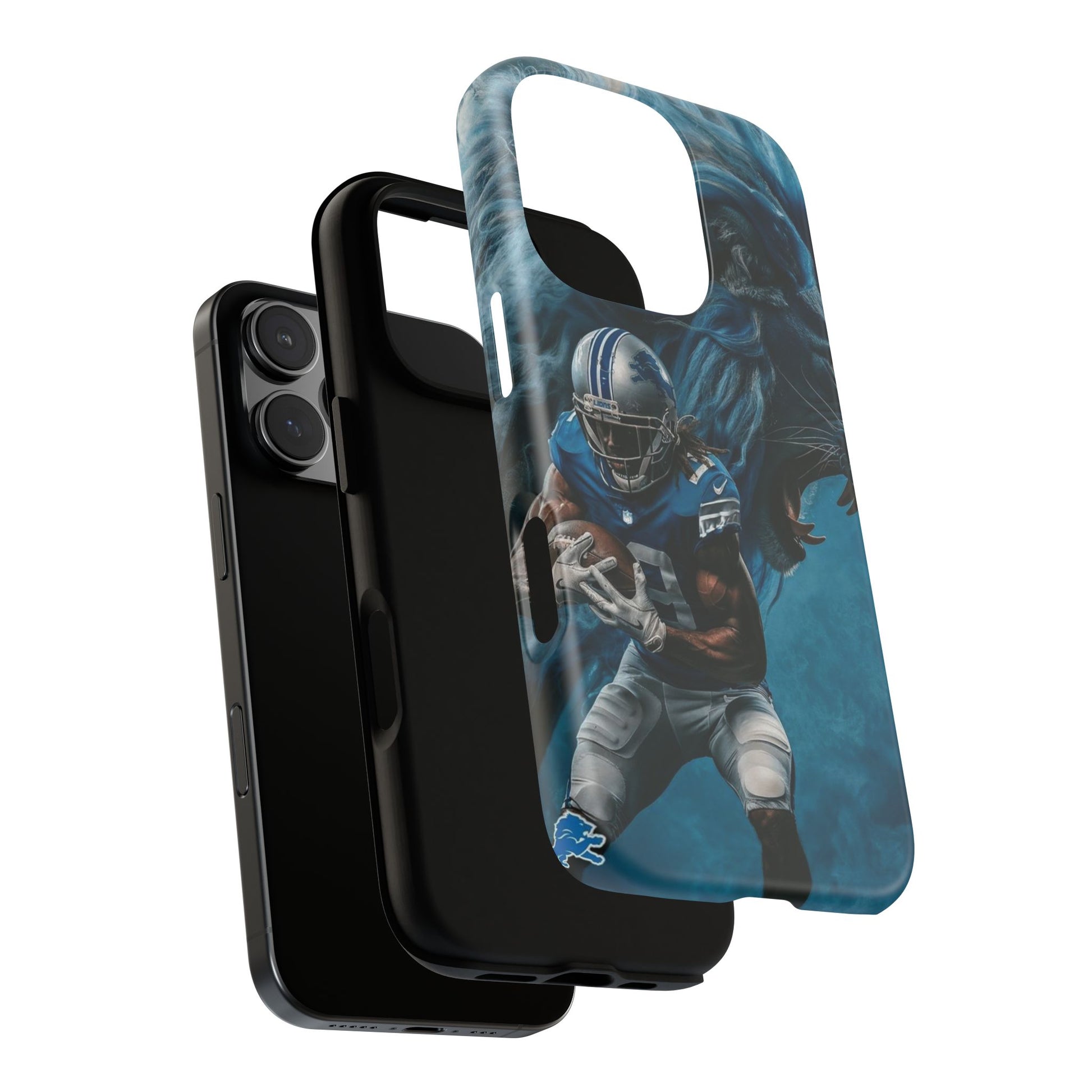 Detroit Lions Player Football Phone Case, Tough Cases for iPhones, Samsung, and Pixel