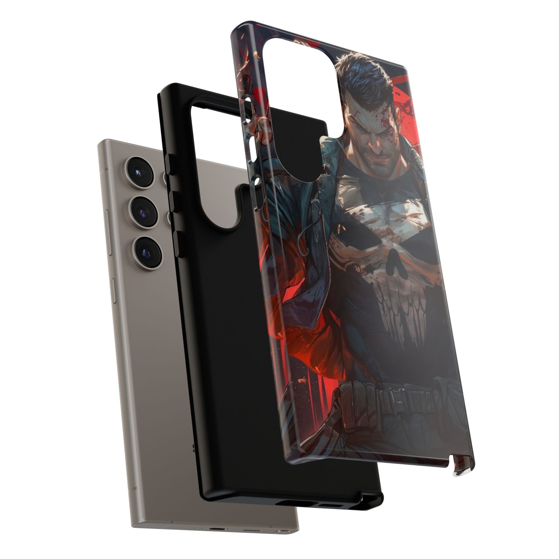 Punisher Tough Cases for iPhones, Samsung, and Pixel