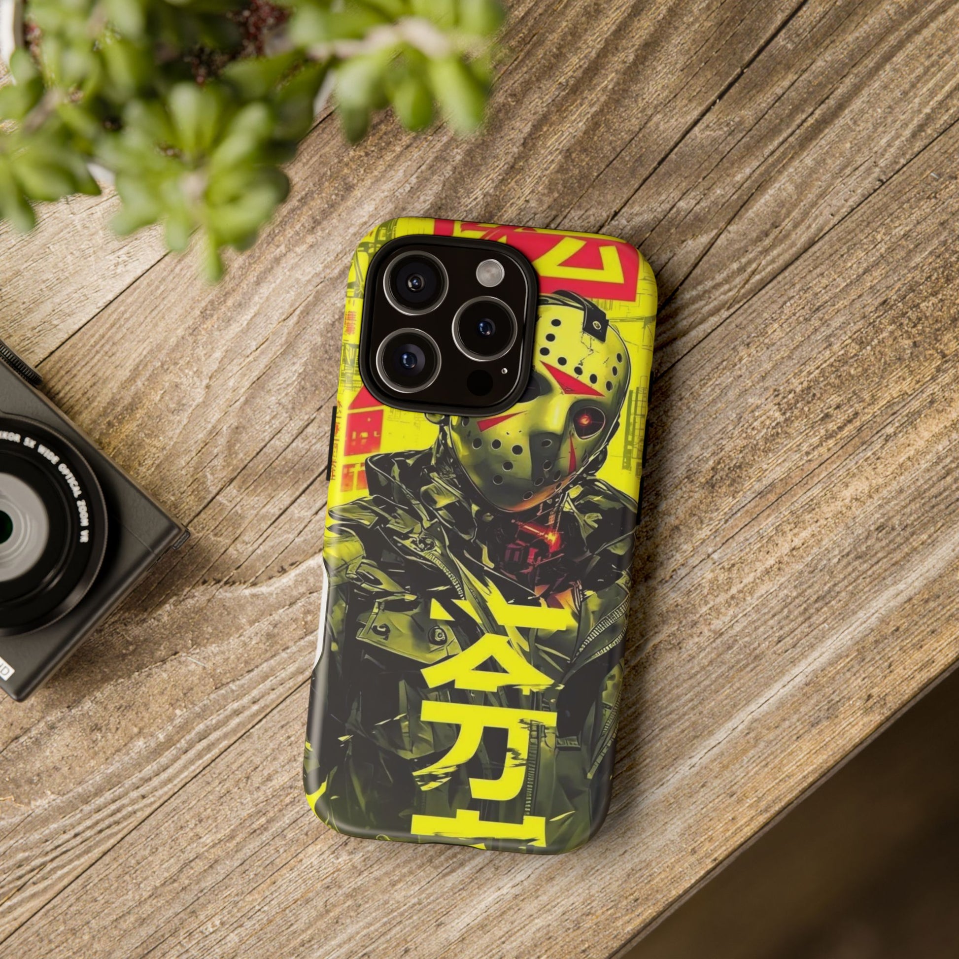 Cyberpunk X Jason Voorhees Tough Cases for iPhones, Samsung, and Pixel
