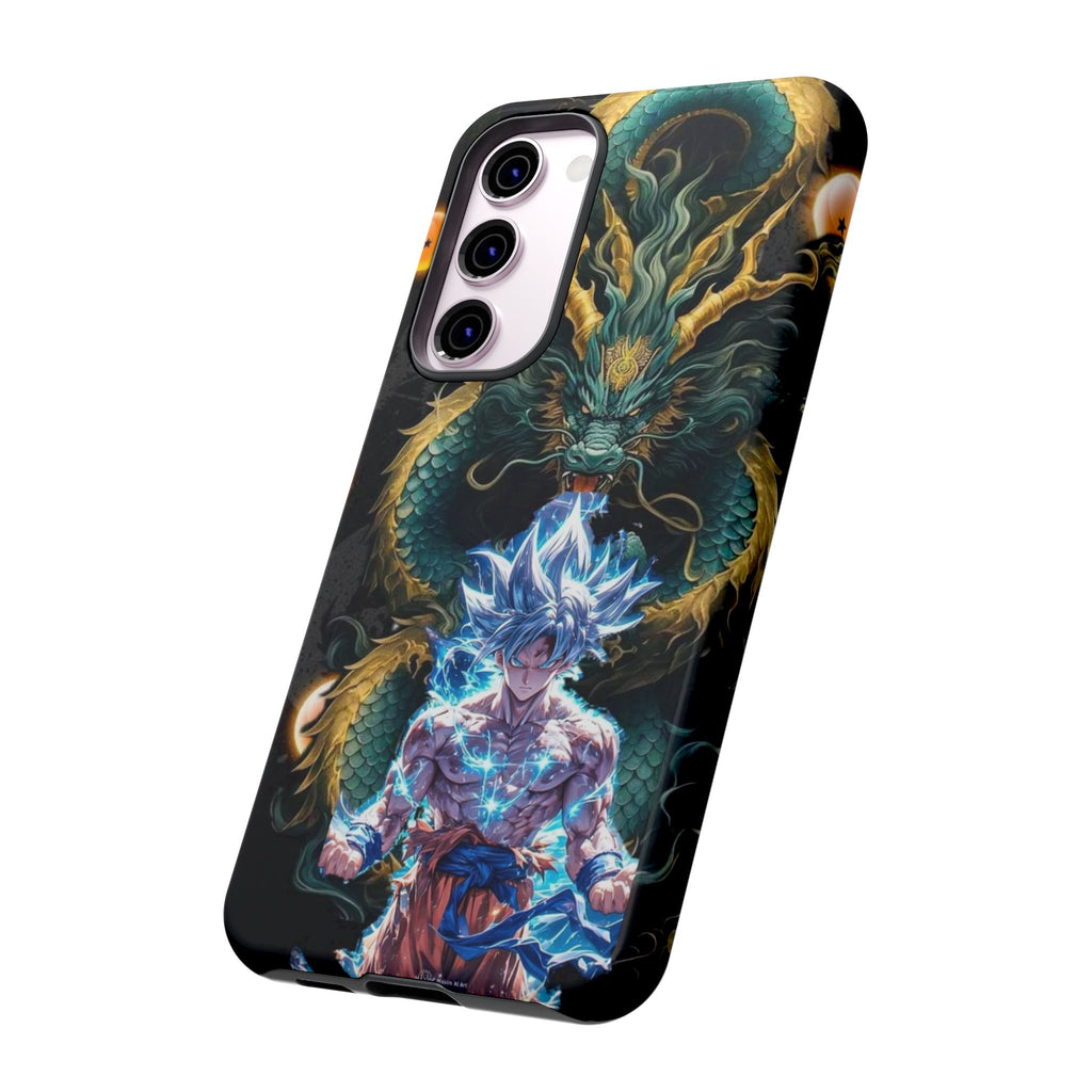 Anime Goku x Shenron Dragonball Z Tough Cases for iPhones, Samsung, and Pixel