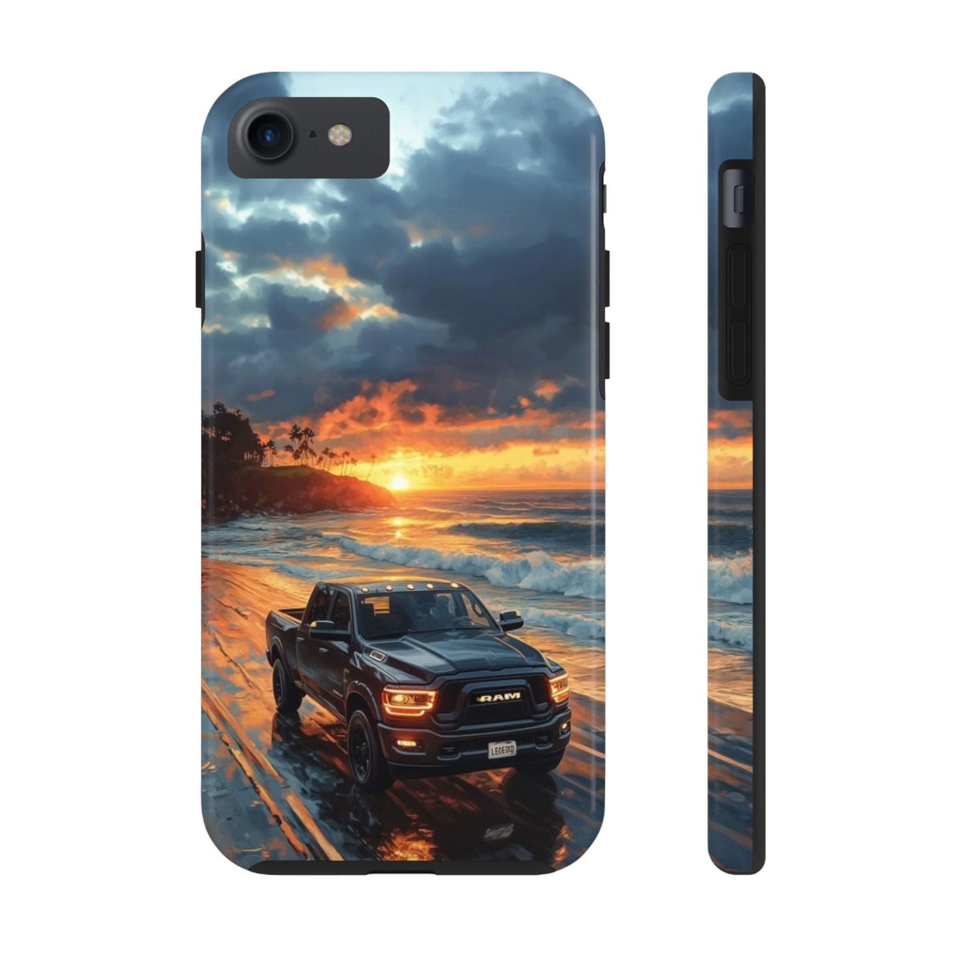 Dodge Ram Beach Phone Cases for Iphones & Samsung Phones Durable
