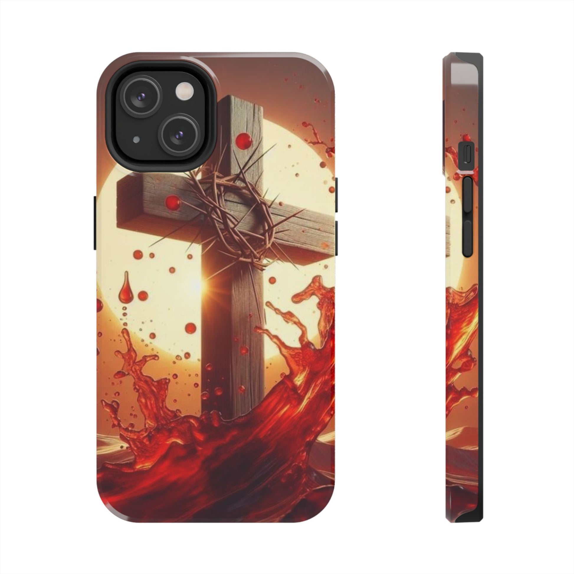 Blood of Christ Christian Theme Phone Cases for iPhones & Samsung Phones