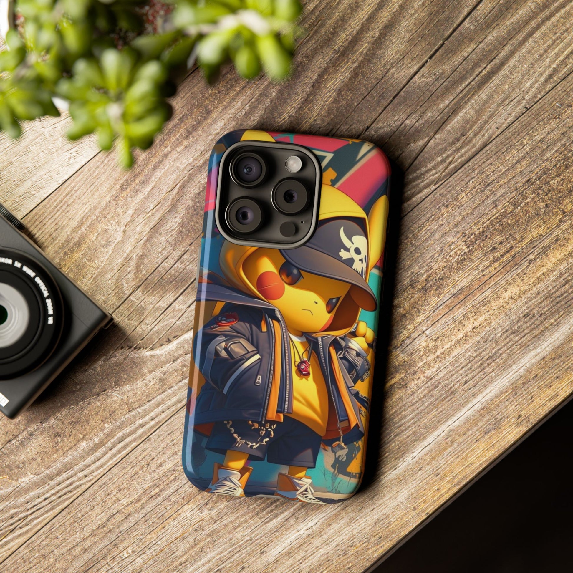 Cute Poke Bear Phone Case, Tough Cases for iPhones, Samsung, and Pixel