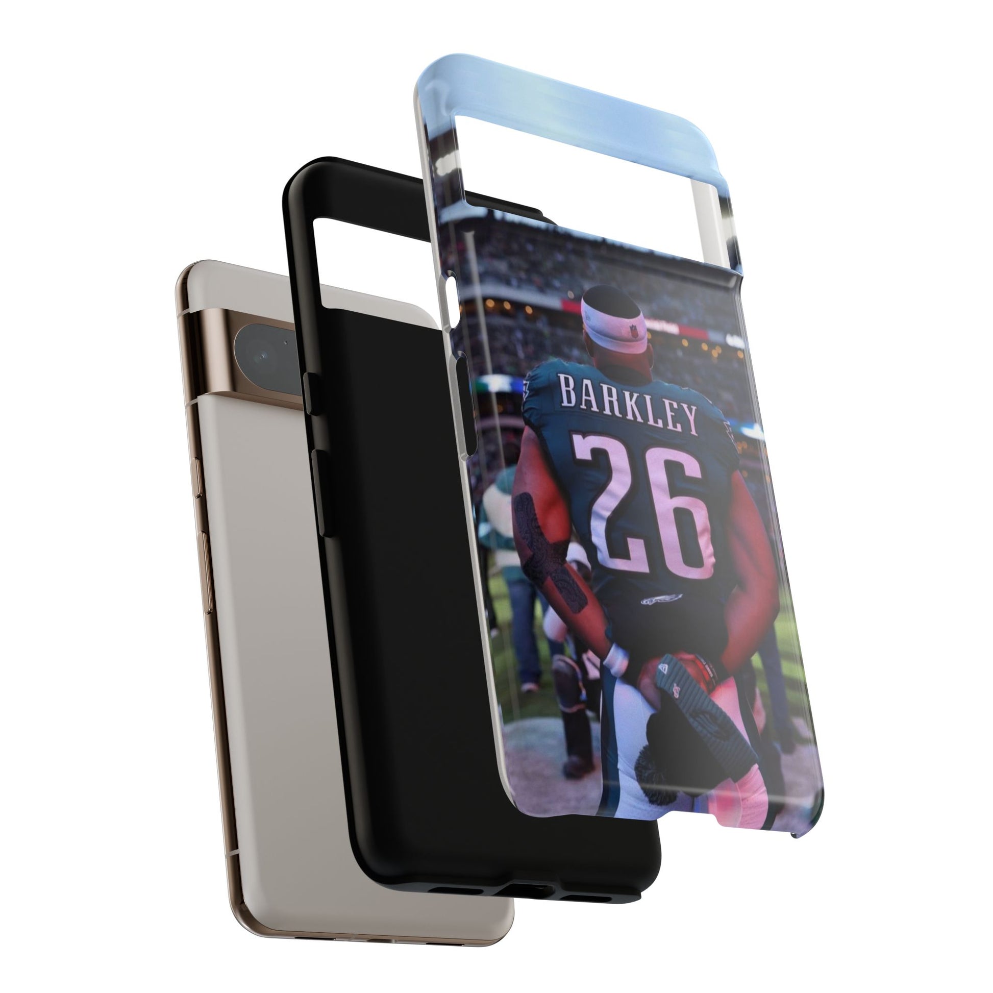 Eagles Football Saquon Barkley Tough Cases for iPhones, Samsung, and Pixel