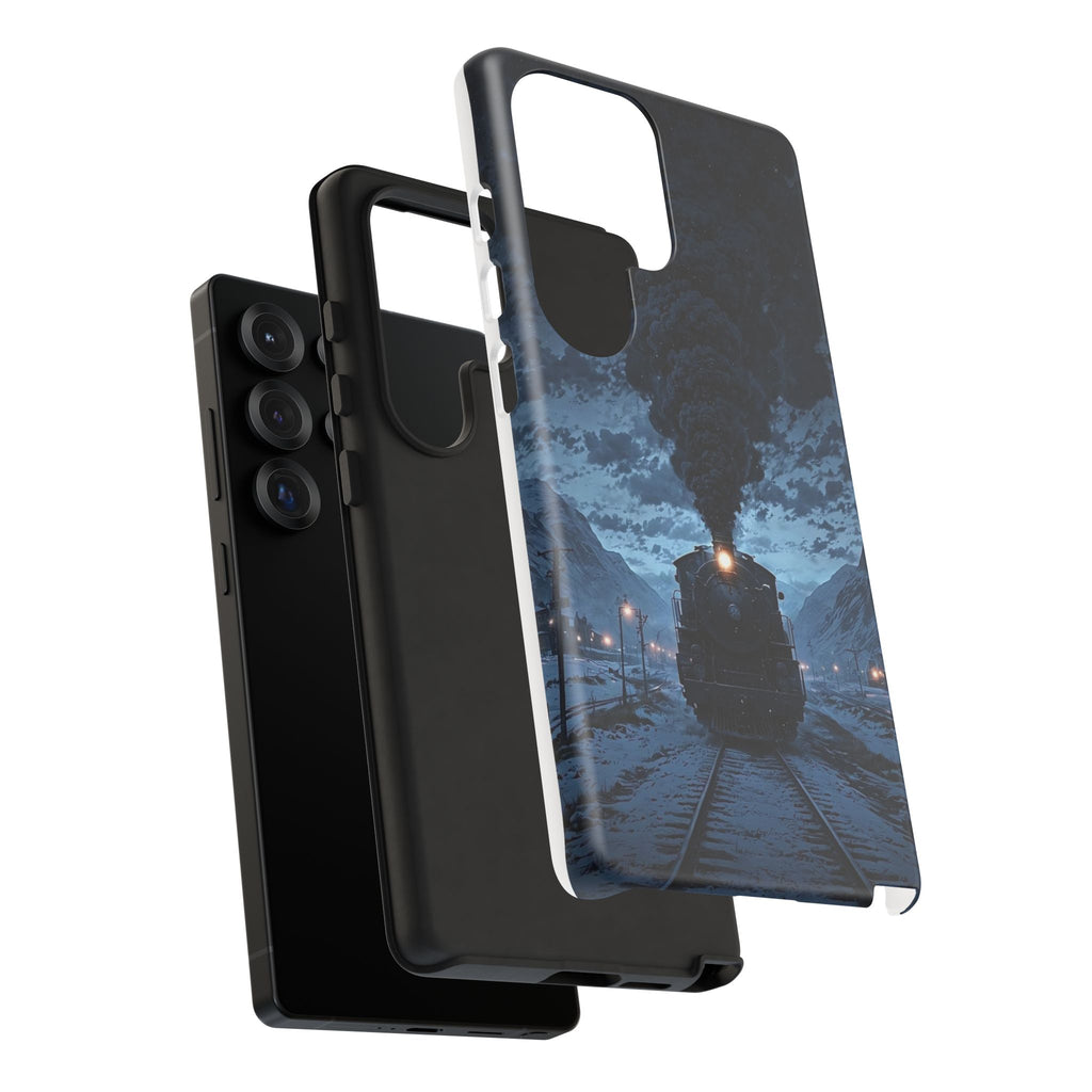 Steam Engine Train Themed Tough Cases for iPhones, Samsung, and Pixel