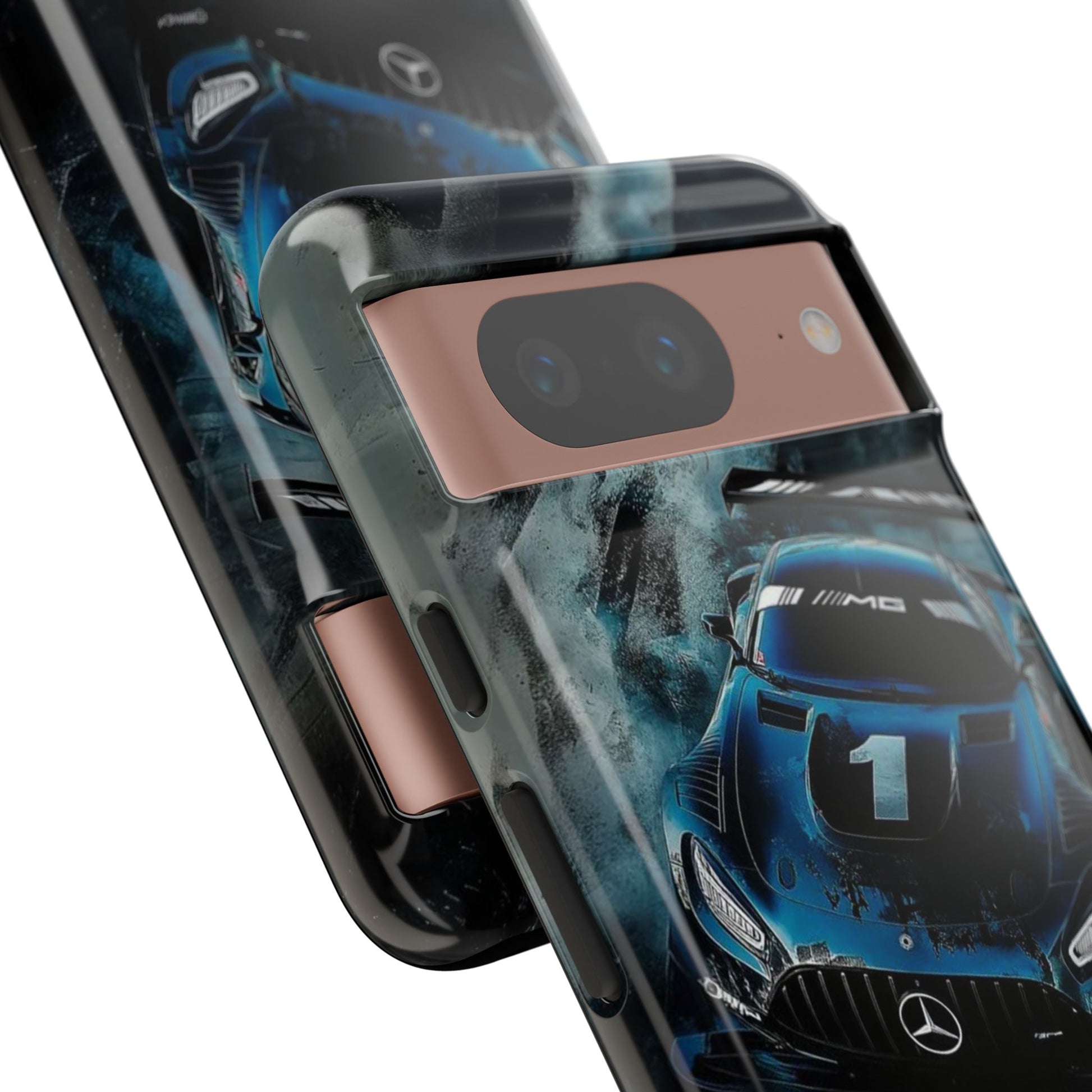 Mercedes AMG Racing Car Tough Cases for iPhones, Samsung, and Pixel