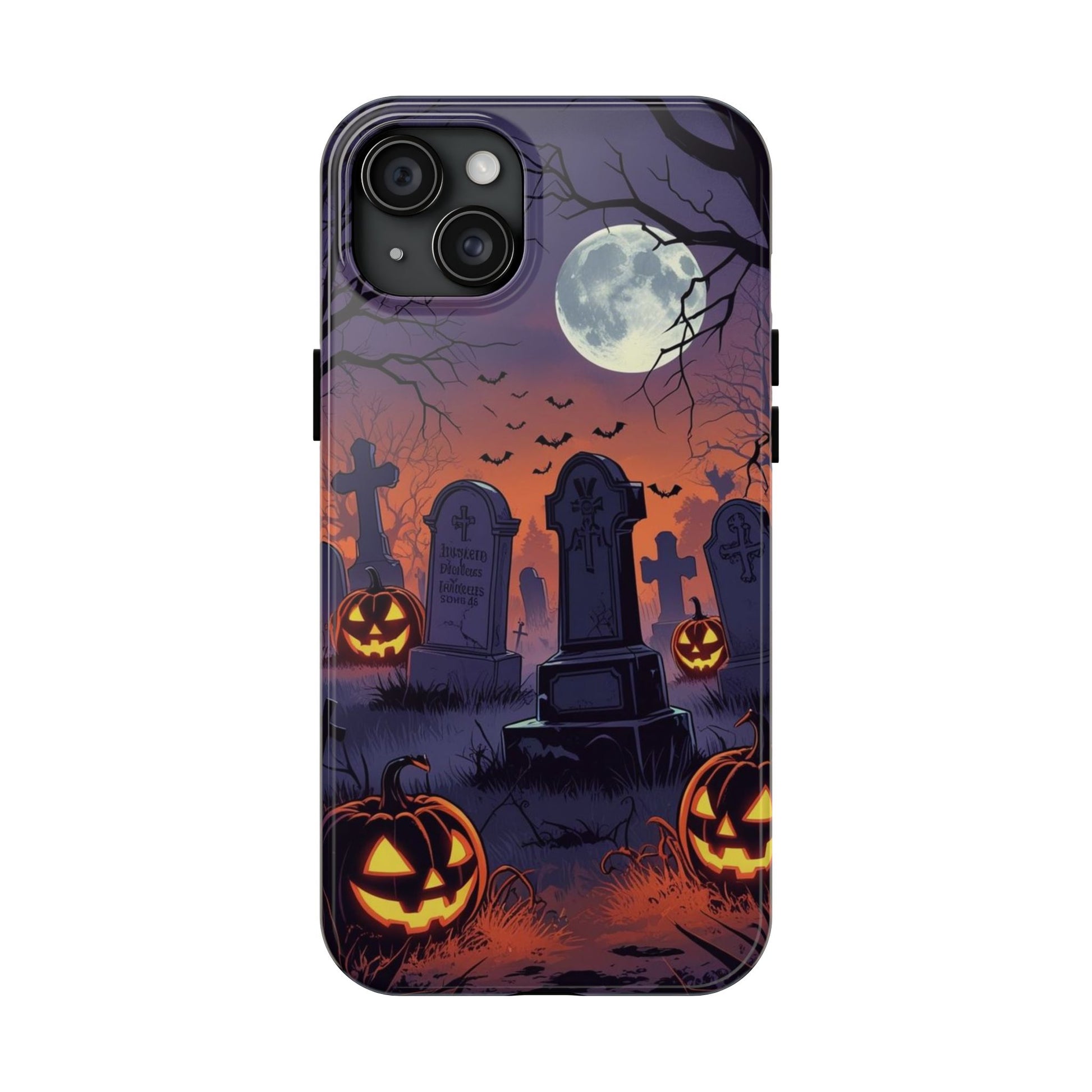 Graveyard Halloween Theme Phone Cases for iPhones & Samsung Phones