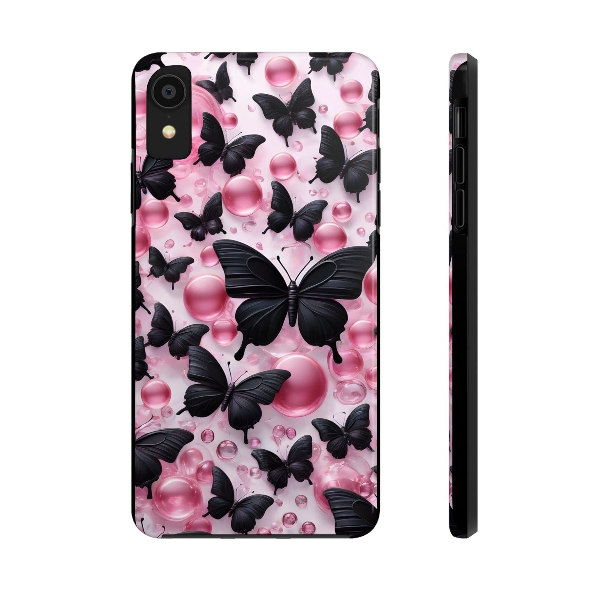 Pearls and Butterflies Theme Phone Cases for iPhones & Samsung Phones