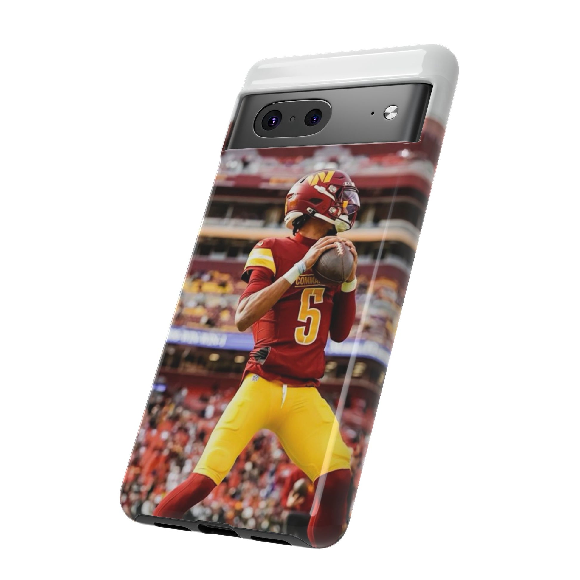Jayden Daniels Washington Football Tough Cases for iPhones, Samsung, and Pixel