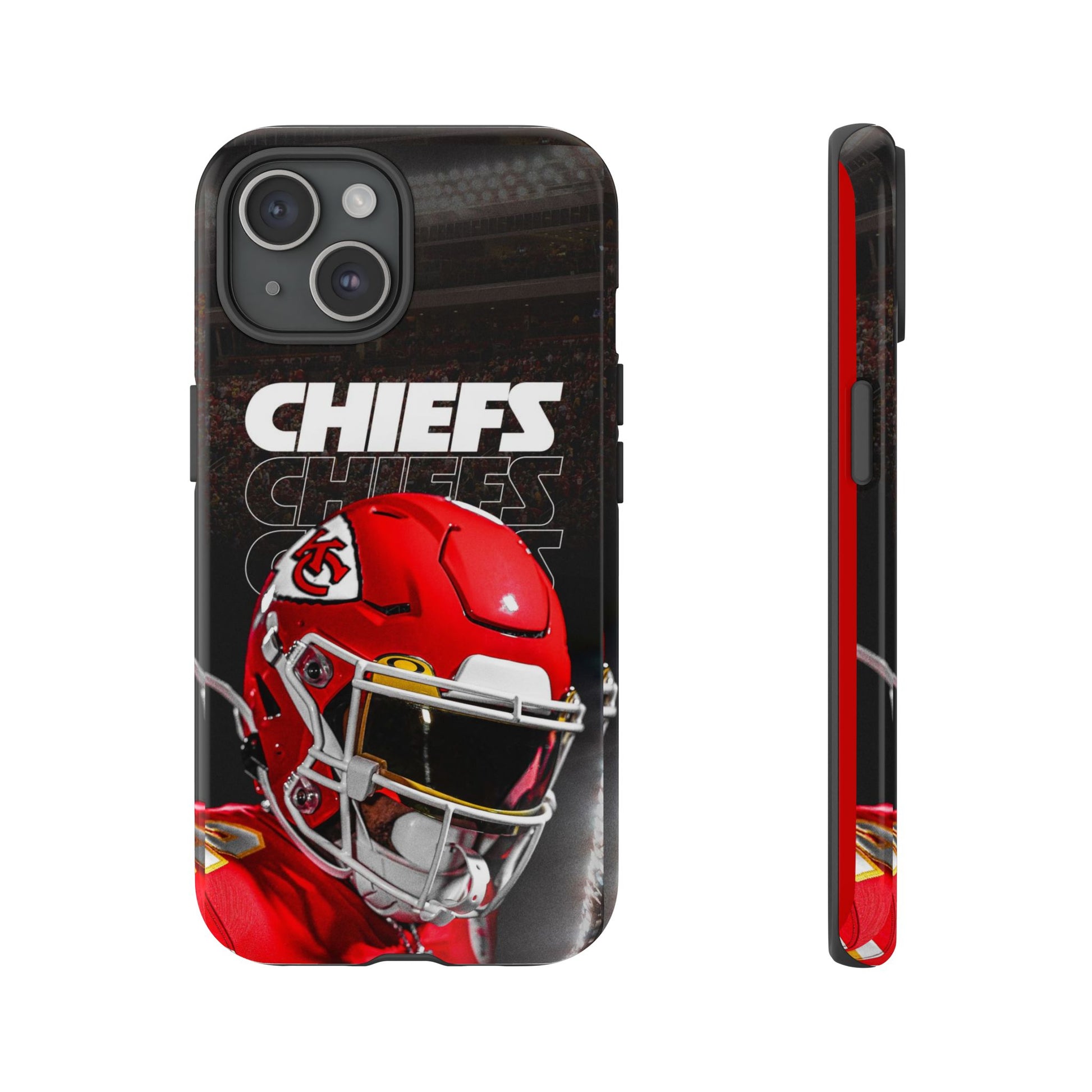 Kansas City Chiefs Football Helmet Logo Tough Cases for iPhones, Samsung, and Pixel
