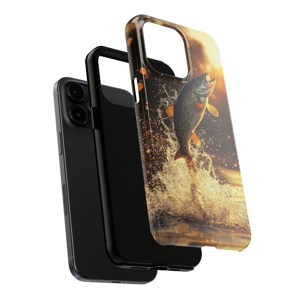 Jumping Bass Fish Theme Phone Cases for iPhones & Samsung Phones