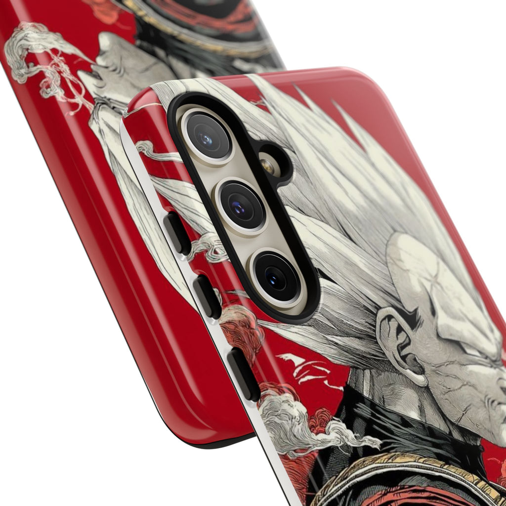 Dragon Ball Z Vegeta Anime Tough Cases for iPhones, Samsung, and Pixel