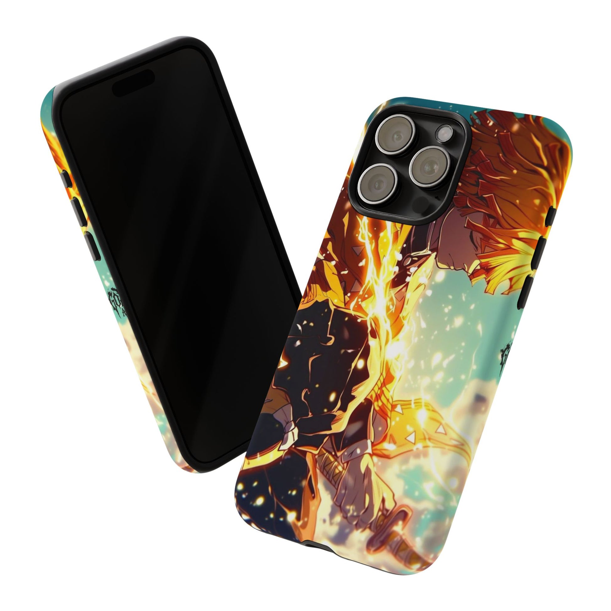 Demon Slayer Zenitsu Anime Theme Phone Case, Tough Cases for iPhones, Samsung, and Pixel
