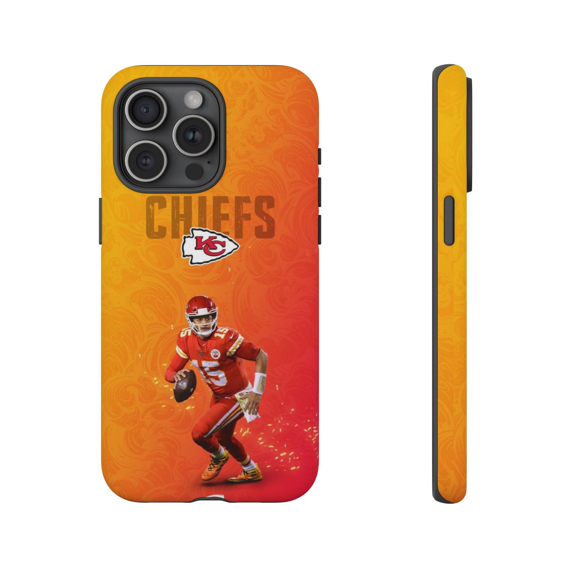 Kansas City Chiefs Patrick Mahomes Football Tough Cases for iPhones, Samsung, and Pixel