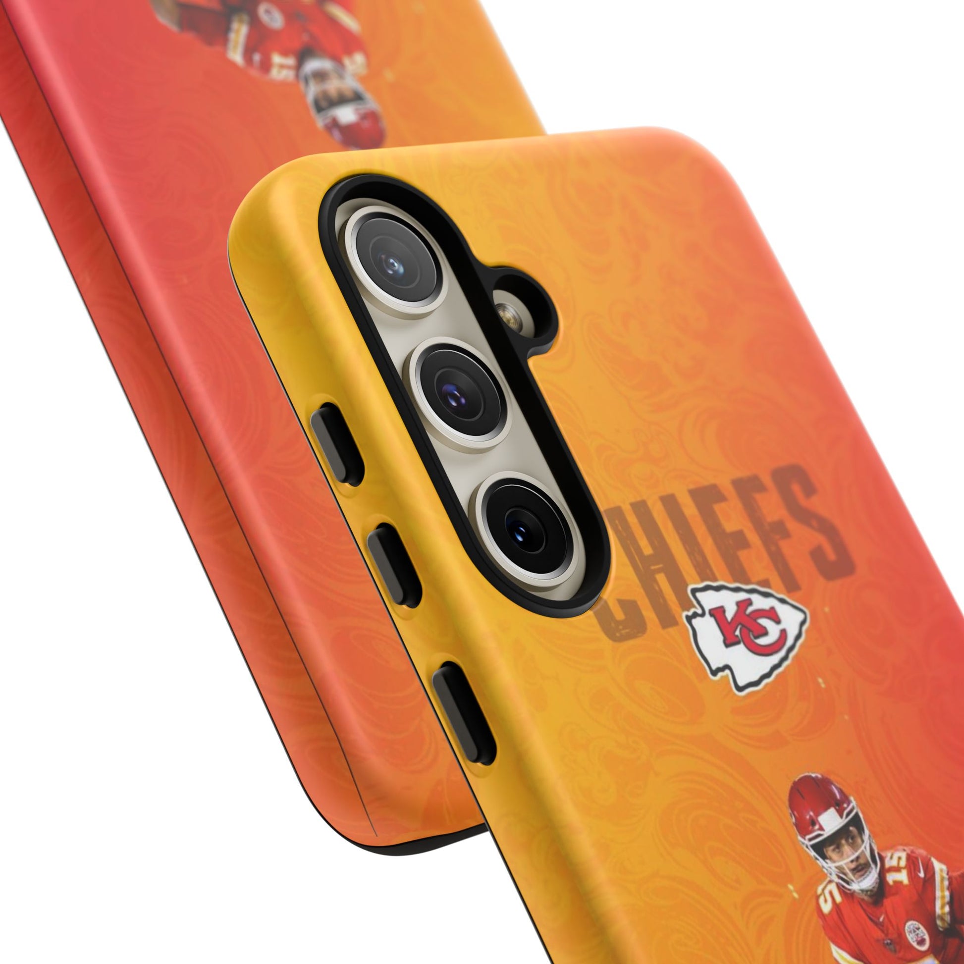 Kansas City Chiefs Patrick Mahomes Football Tough Cases for iPhones, Samsung, and Pixel