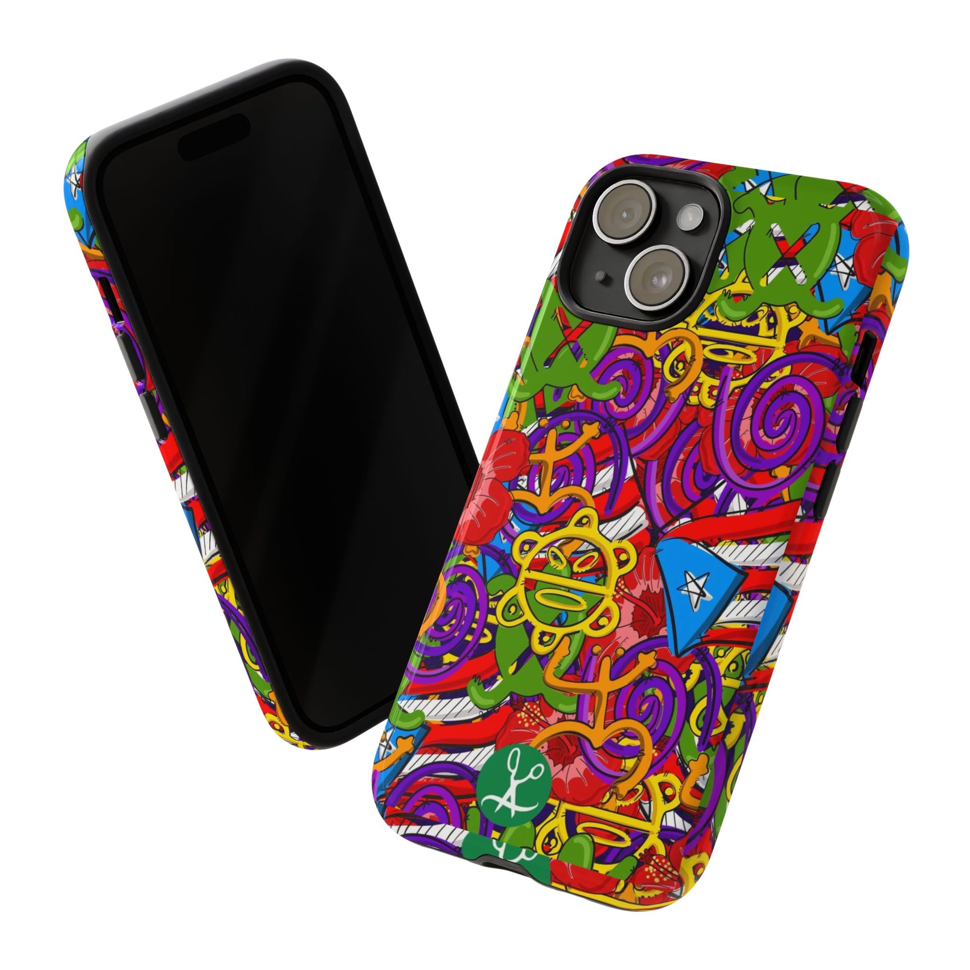 Puerto Rico Taino Tribal Art Tough Cases for iPhones, Samsung, and Pixel