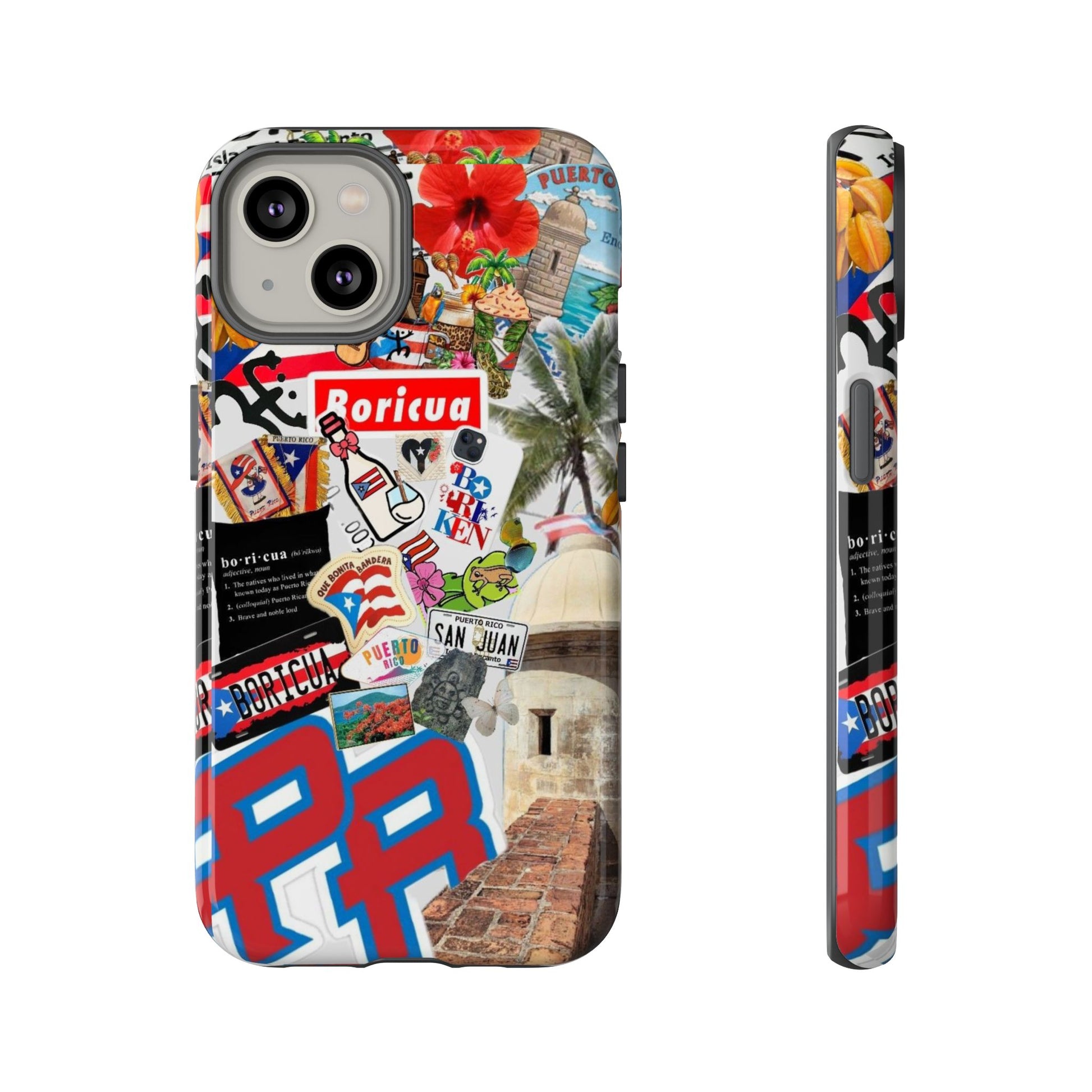Puerto Rico Boricua Art Tough Cases for iPhones, Samsung, and Pixel