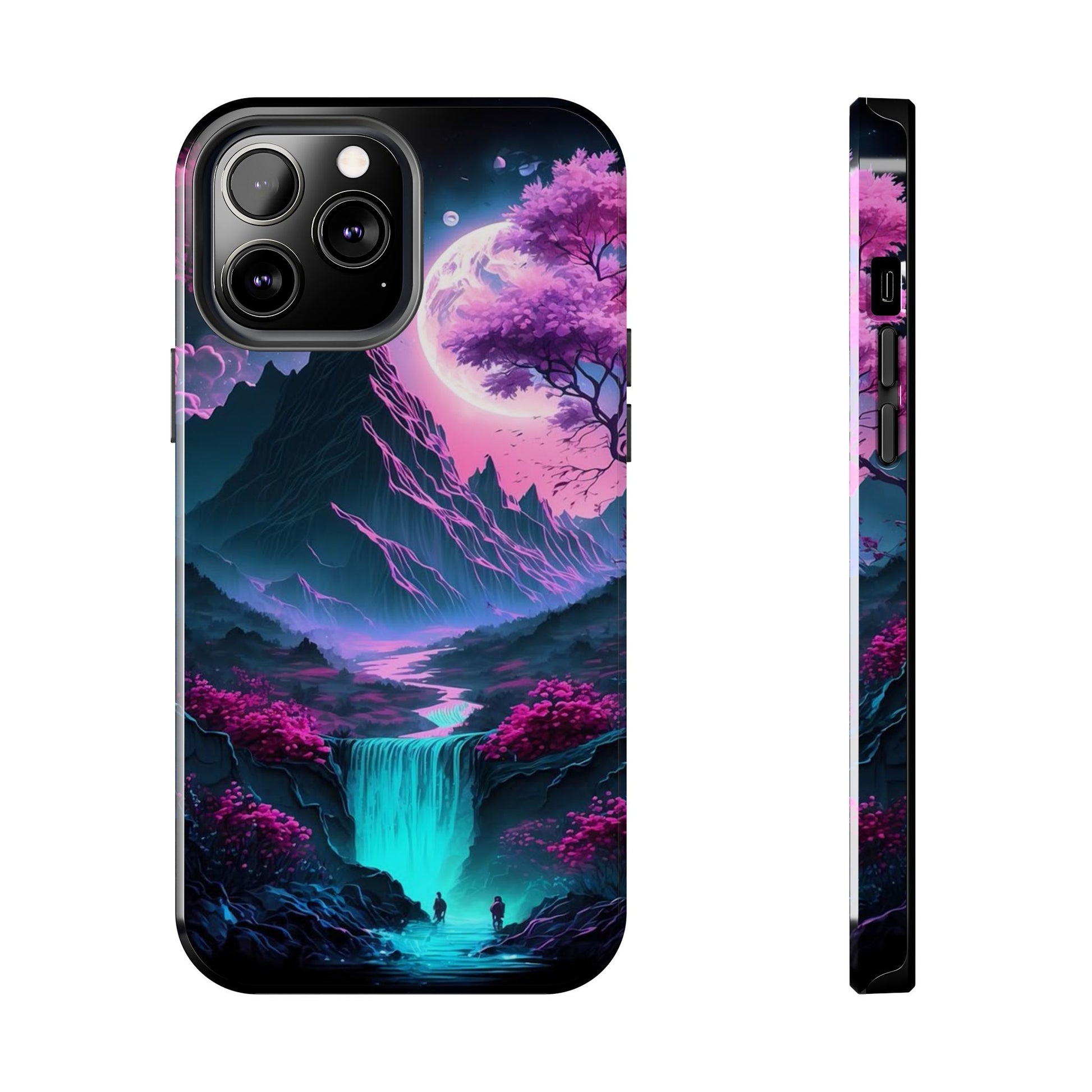 Cherry Blossoms in Japan Themed Tough Phone Cases for Iphones & Samsung Phones