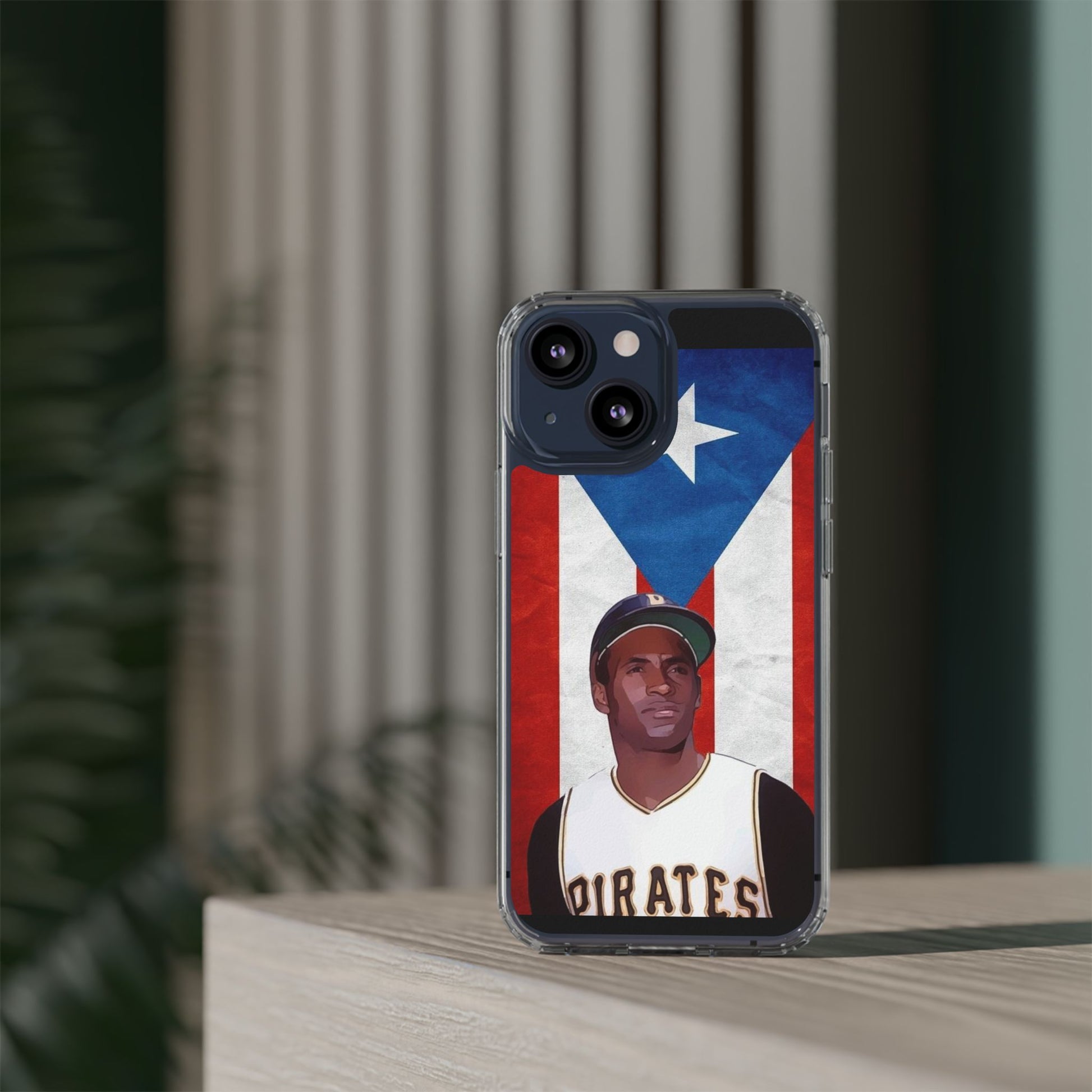 Puerto Rican Baseball Legend Clemente inspired Protective Iphone, Samsung case