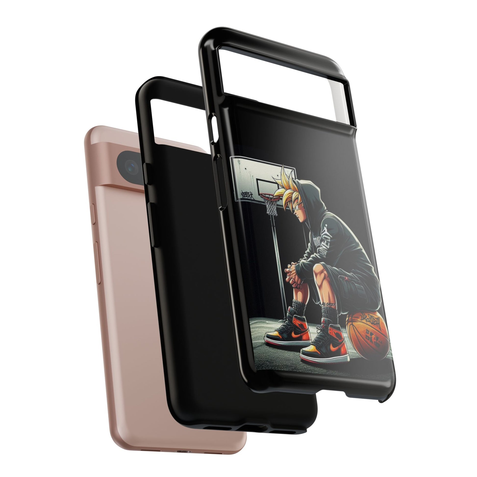 Son Goku Basketball Tough Cases for iPhones, Samsung, and Pixel