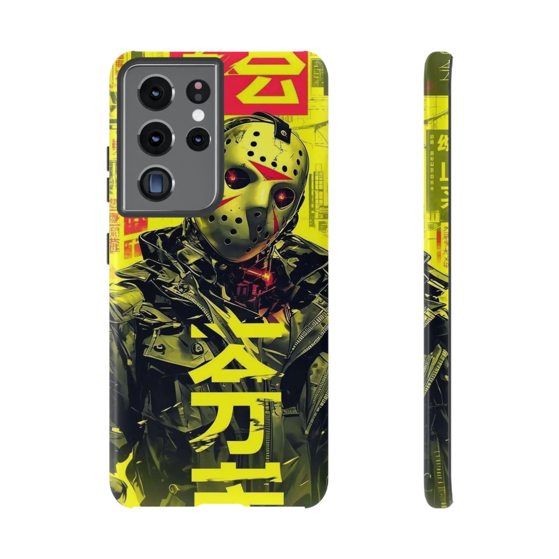 Cyberpunk X Jason Voorhees Tough Cases for iPhones, Samsung, and Pixel