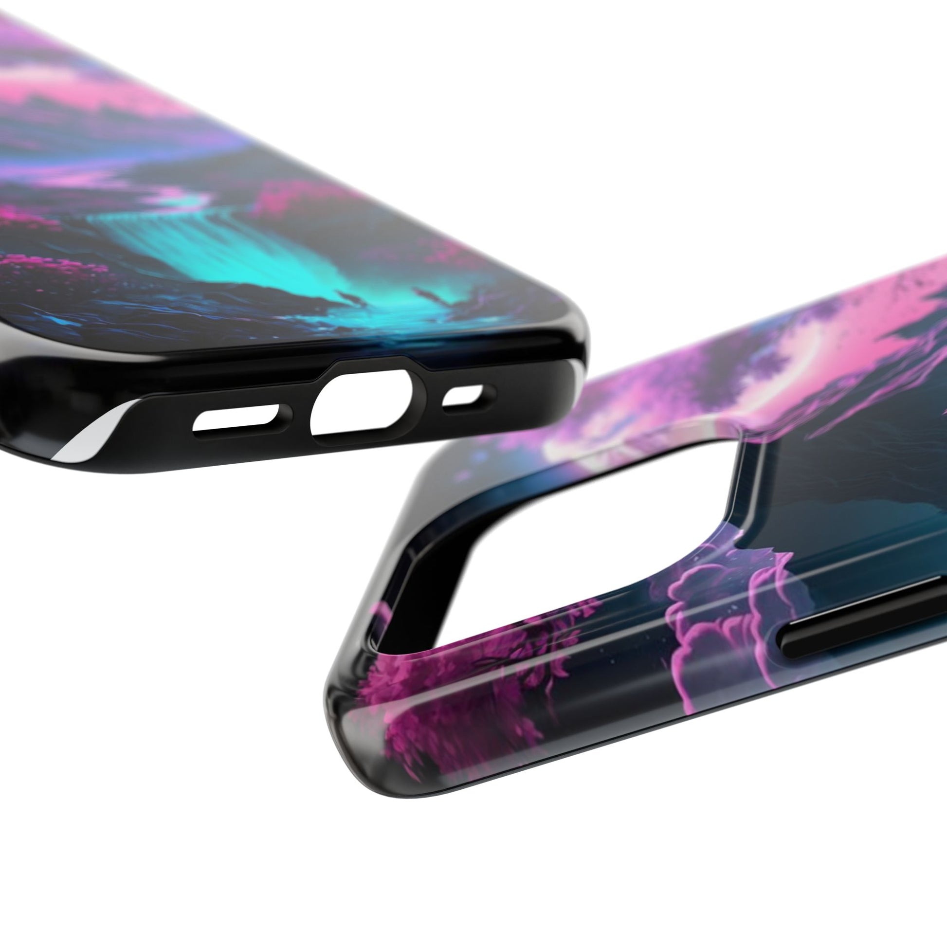 Cherry Blossoms in Japan Themed Tough Phone Cases for Iphones & Samsung Phones