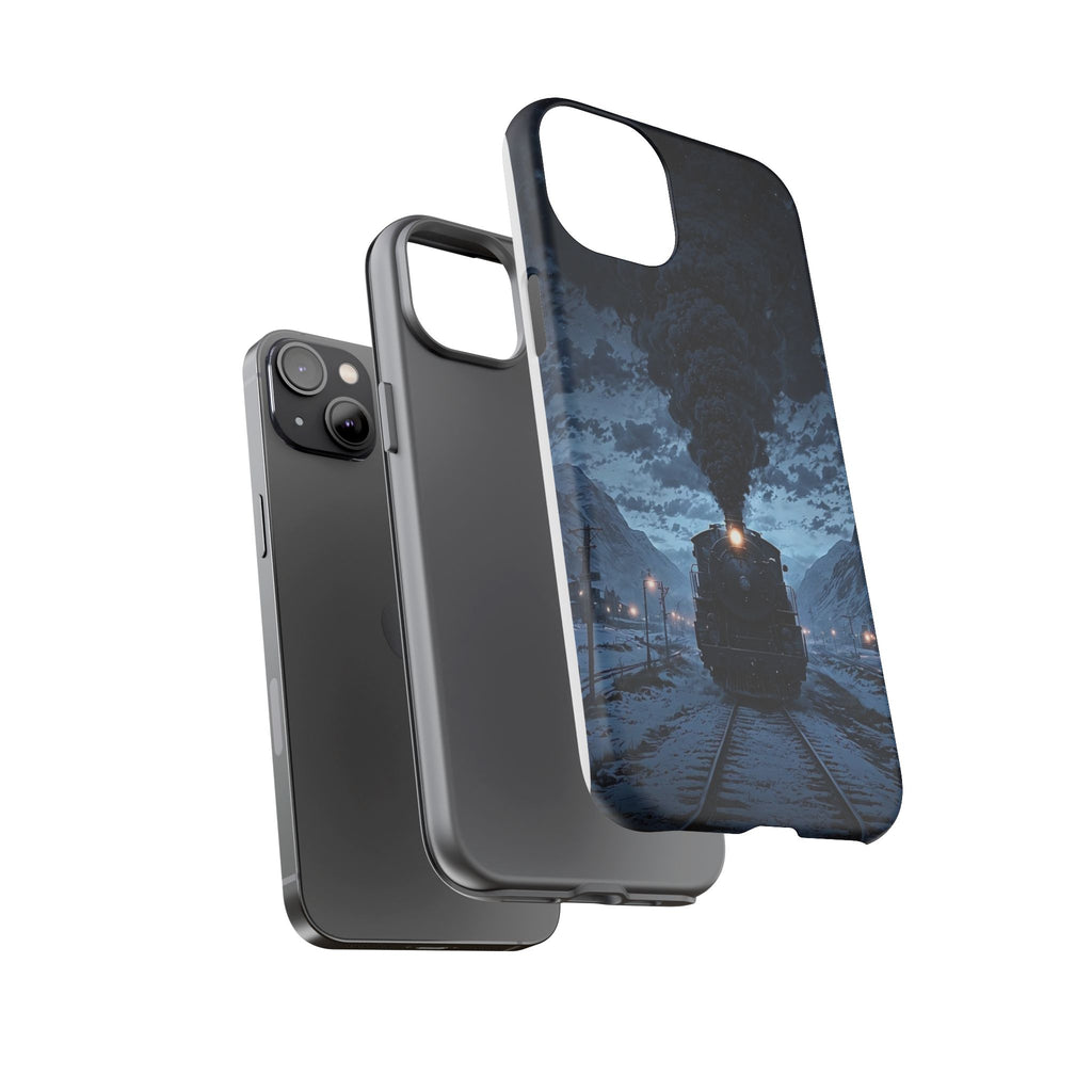 Steam Engine Train Themed Tough Cases for iPhones, Samsung, and Pixel