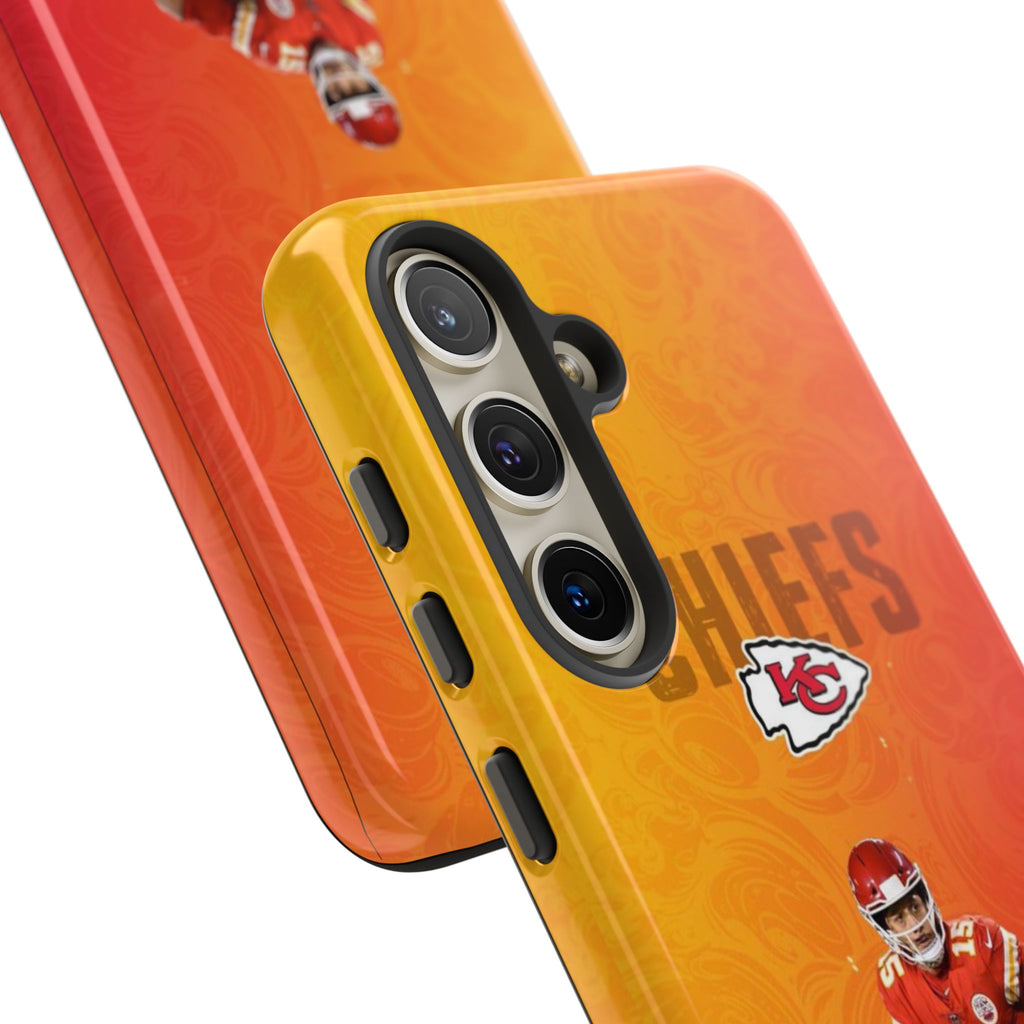 Kansas City Chiefs Patrick Mahomes Football Tough Cases for iPhones, Samsung, and Pixel