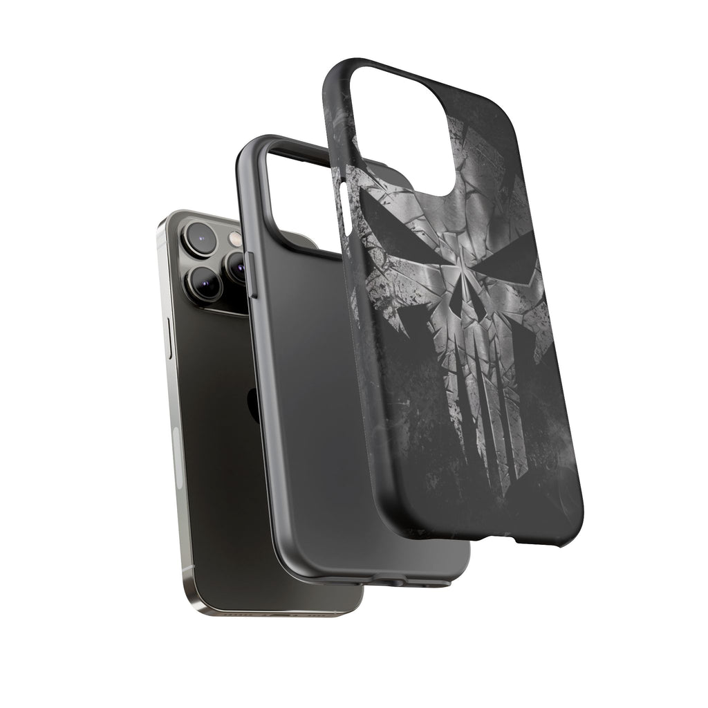 The Punisher Logo Art Tough Cases for iPhones, Samsung, and Pixel