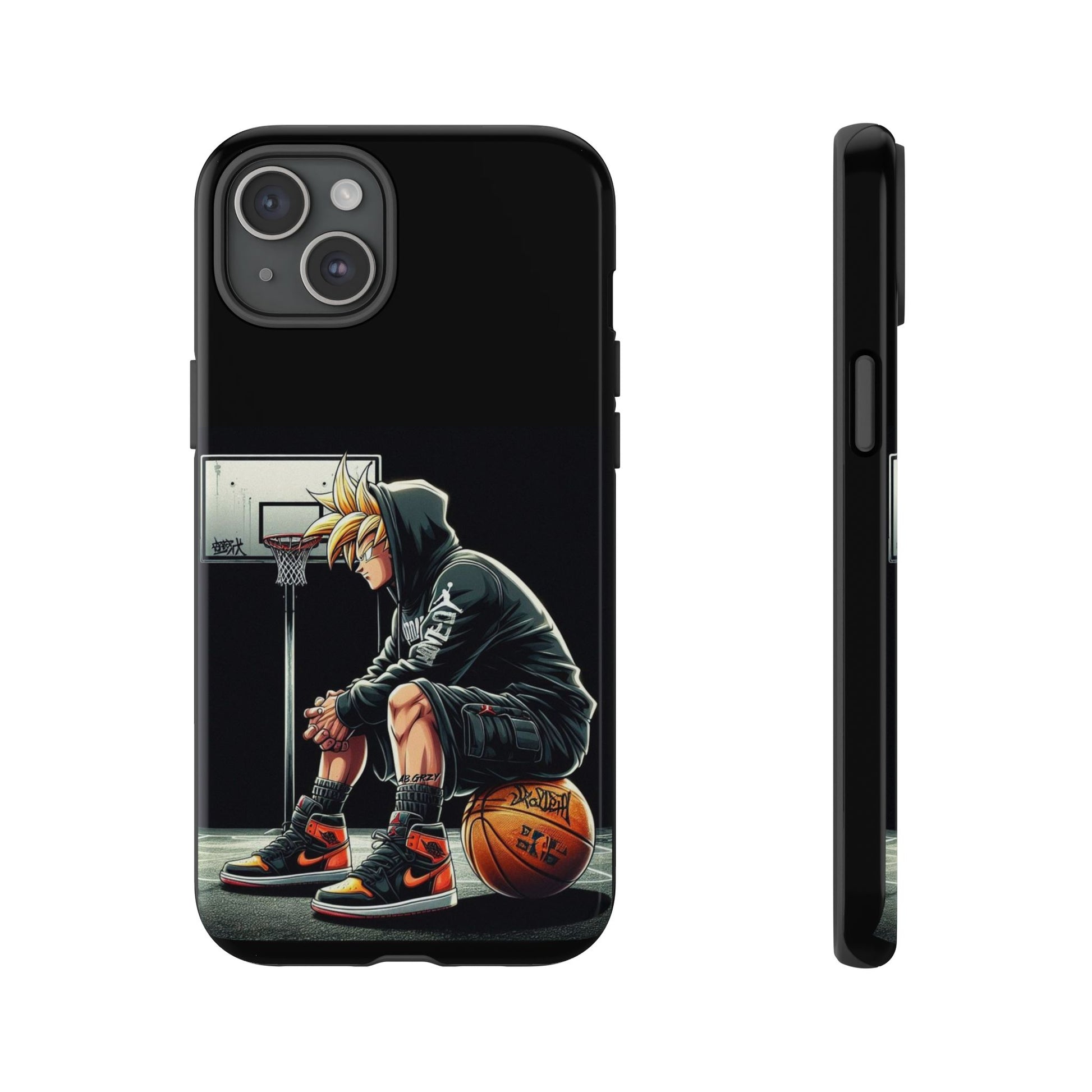 Son Goku Basketball Tough Cases for iPhones, Samsung, and Pixel