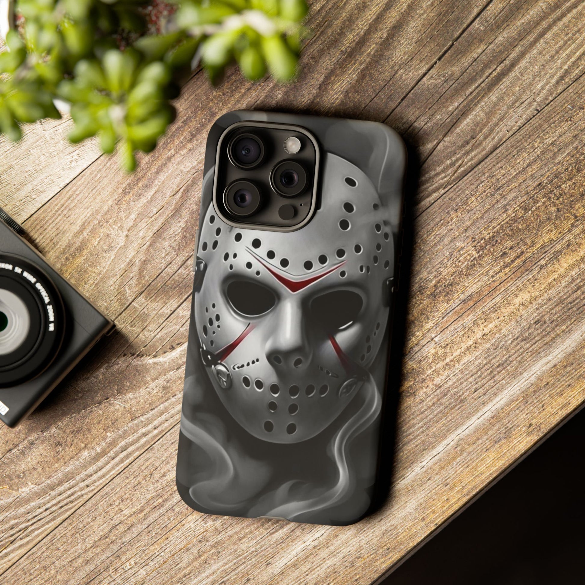 Friday the 13th Jason's Mask Tough Cases for iPhones, Samsung, and Pixel