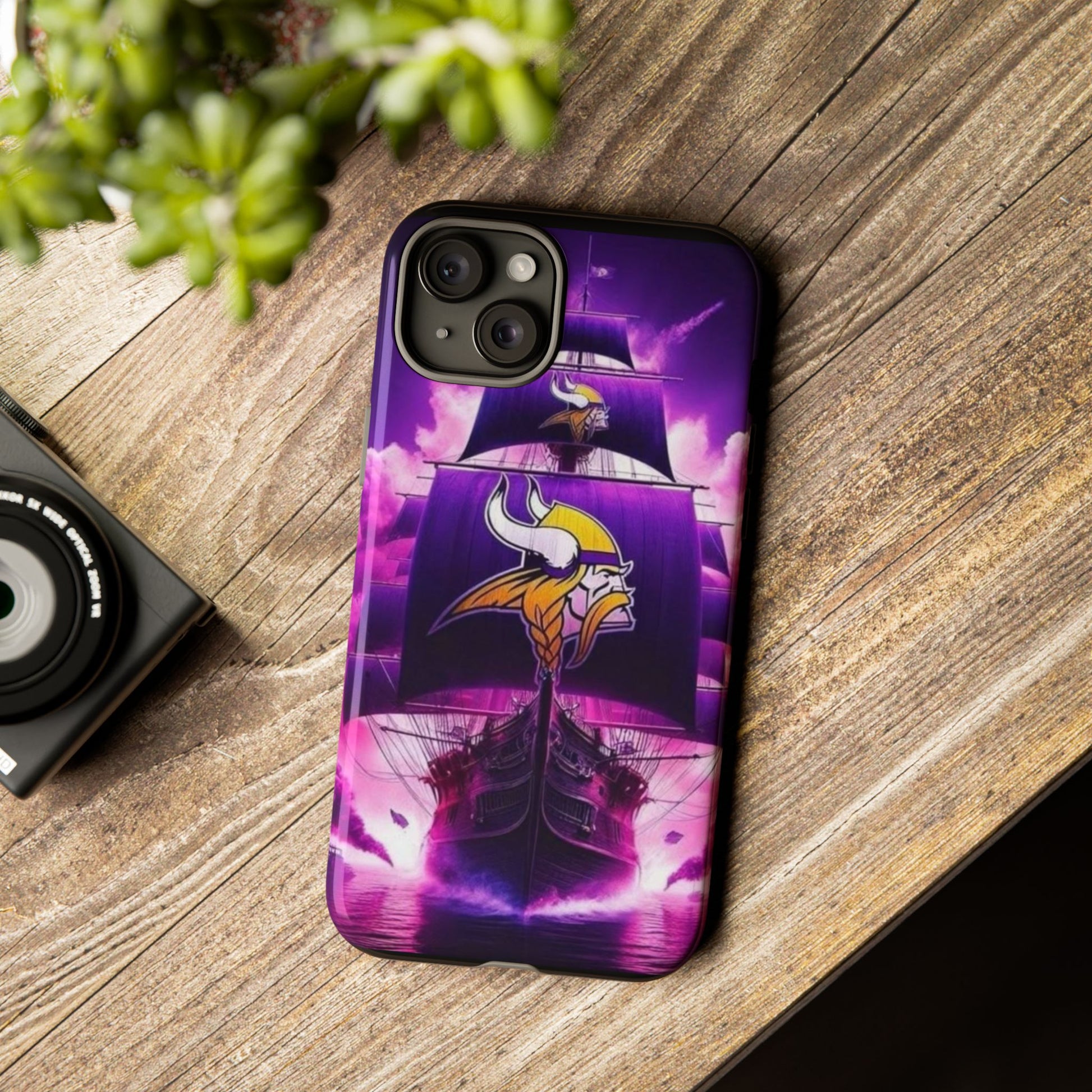 Minnesota Vikings Ship Football Phone Case, Tough Cases for iPhones, Samsung, and Pixel