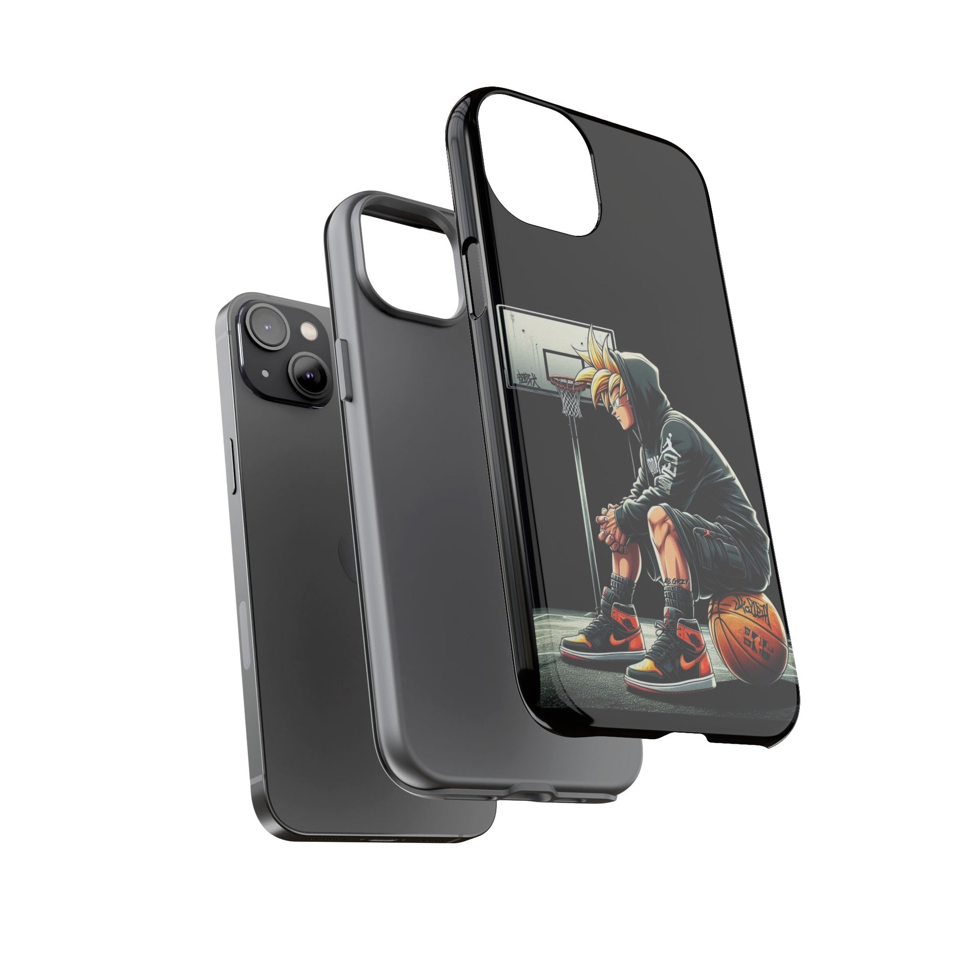 Son Goku Basketball Tough Cases for iPhones, Samsung, and Pixel