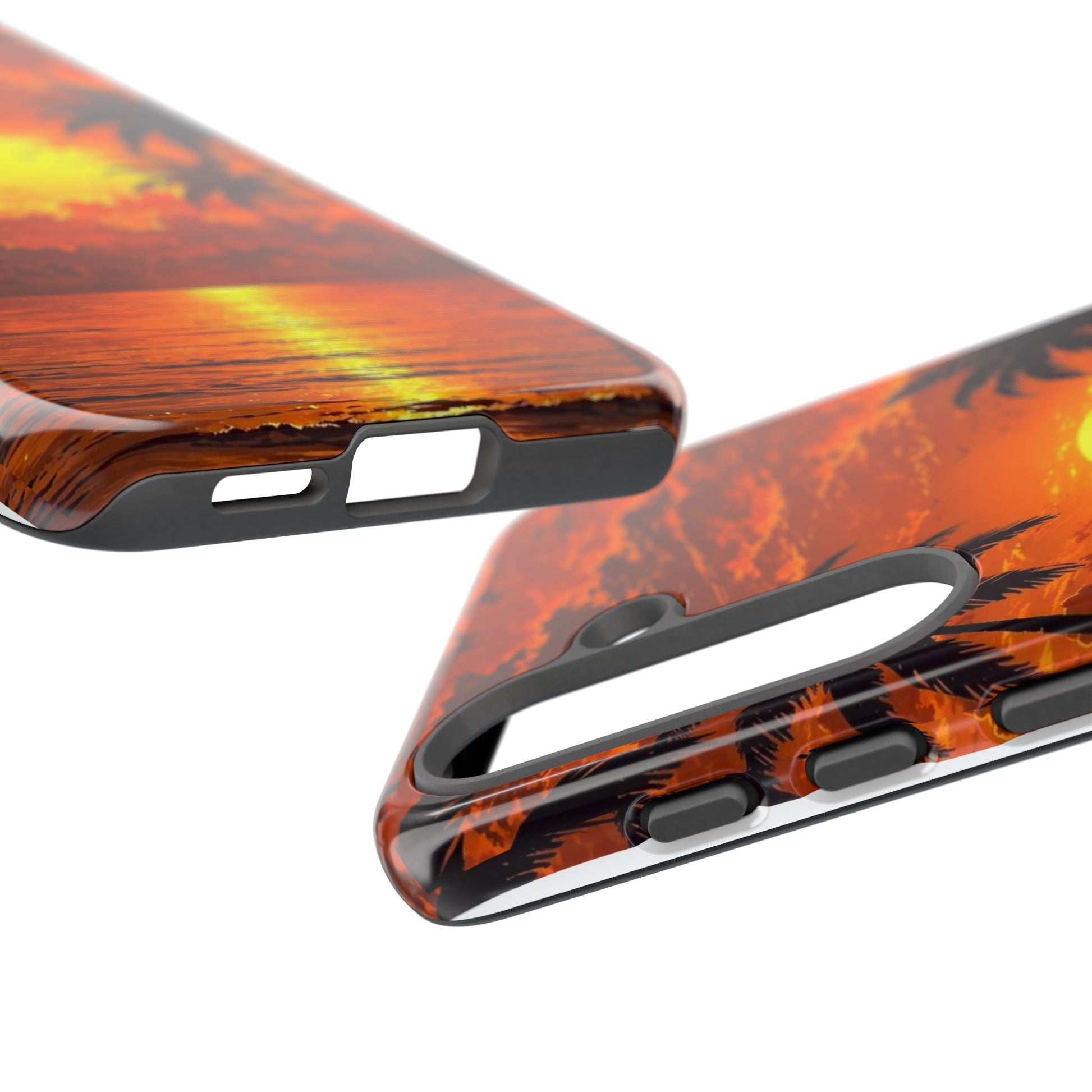 Beautiful Beach Sunset Tough Cases for iPhones, Samsung, and Pixel