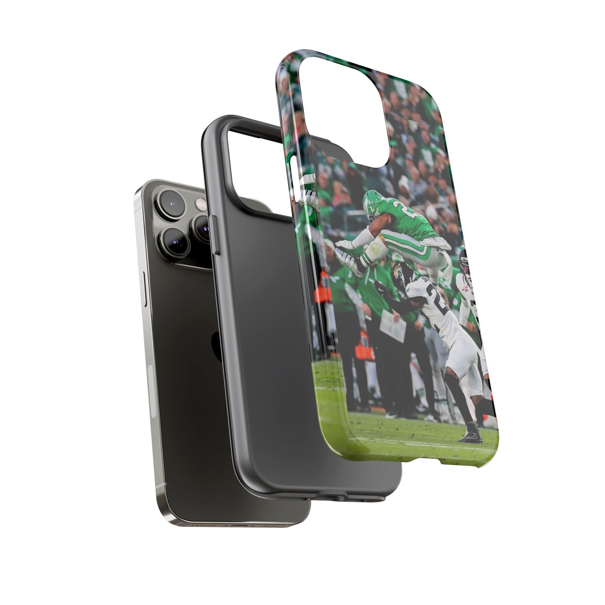 Saquon Barkley The Huddle Eagles Football Tough Cases for iPhones, Samsung, and Pixel