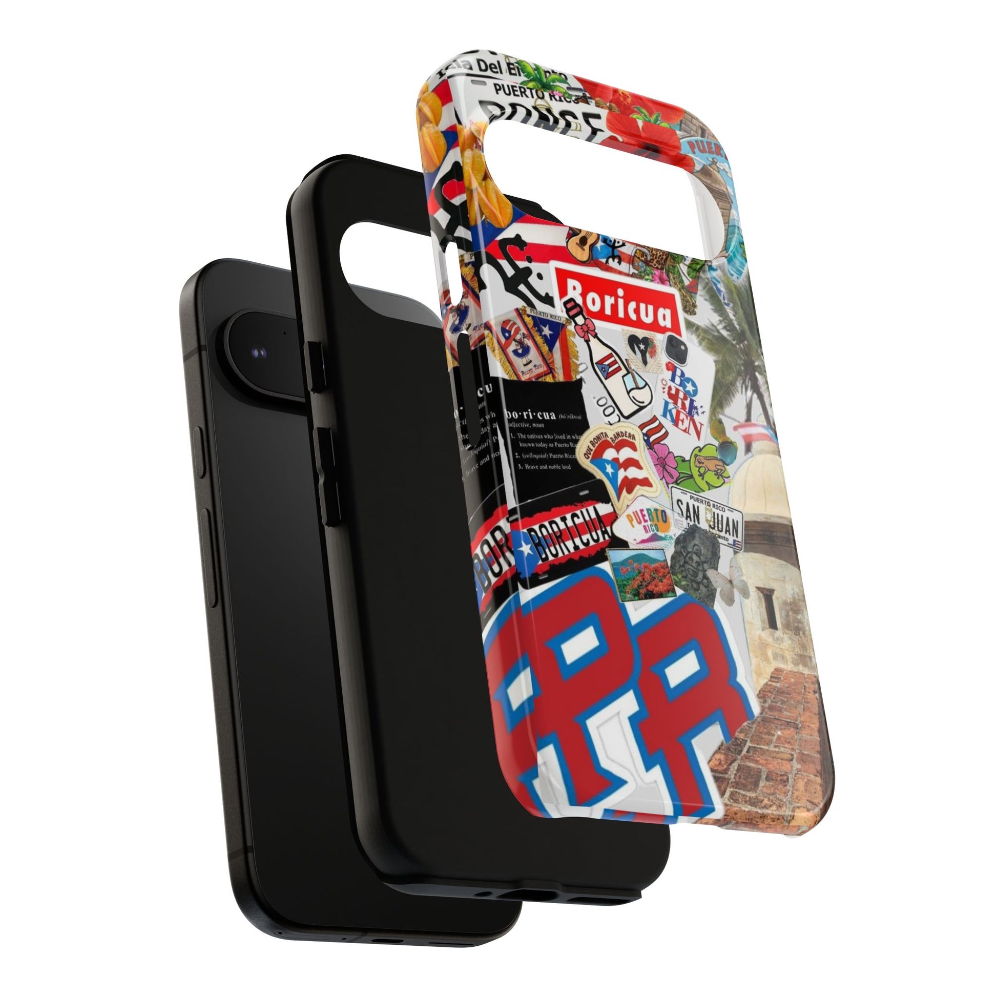Puerto Rico Boricua Art Tough Cases for iPhones, Samsung, and Pixel