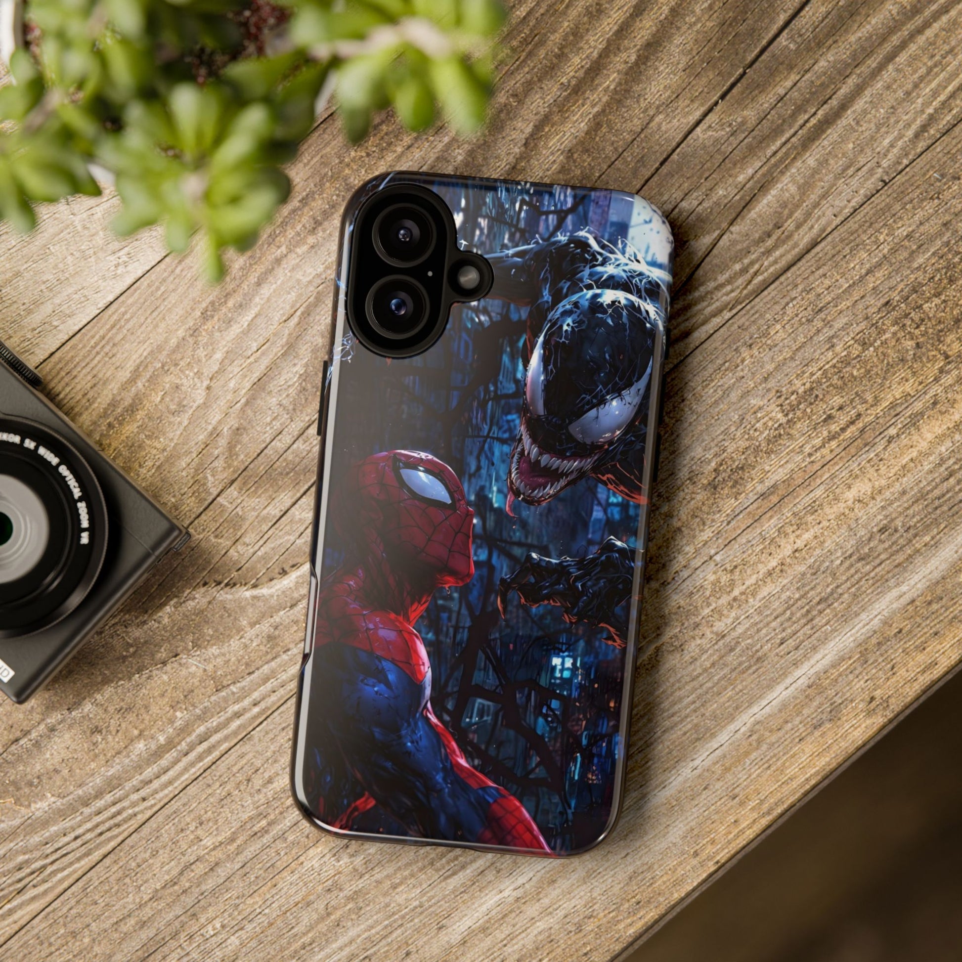 Venom x Spiderman Phone Case, Tough Cases for iPhones, Samsung, and Pixel