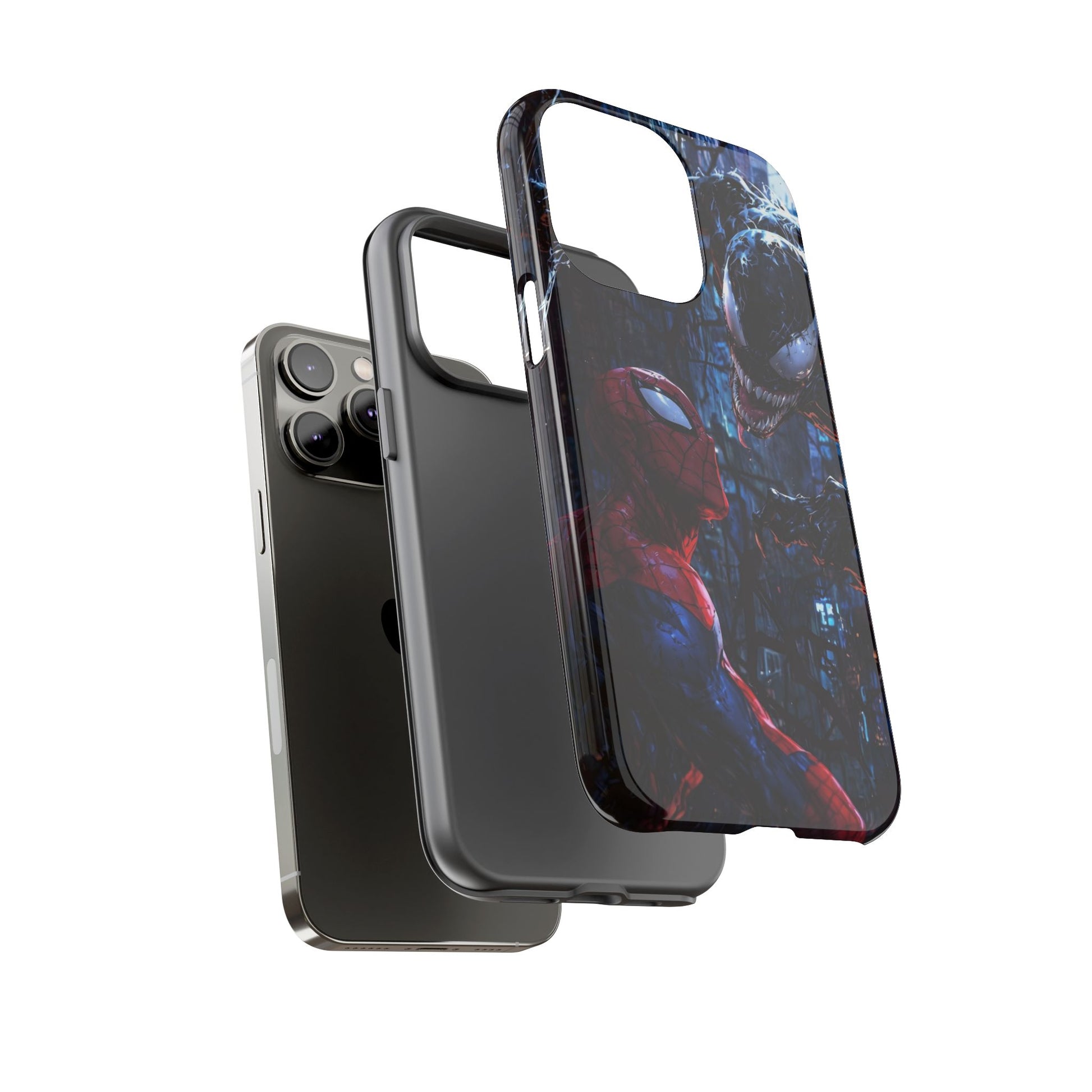 Venom x Spiderman Phone Case, Tough Cases for iPhones, Samsung, and Pixel